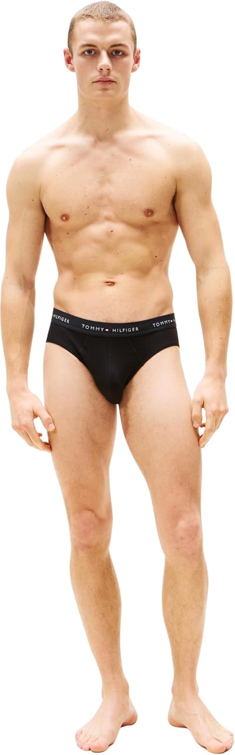 Thumbnail 4 de Tommy Hilfiger Herren 3er Pack Hip Briefs Unterhosen mit Logobund