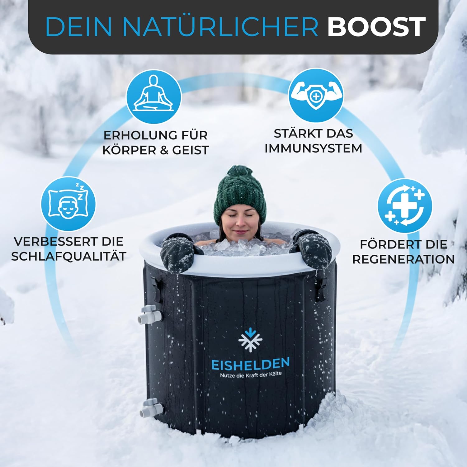 Detalle 2 de Eishelden Premium Eisbad 80 cm Ø XL