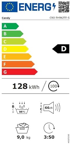 Thumbnail 9 de Candy Smart Pro Asciugatrice a Pompa di Calore 9 Kg – Classe D, Bianca