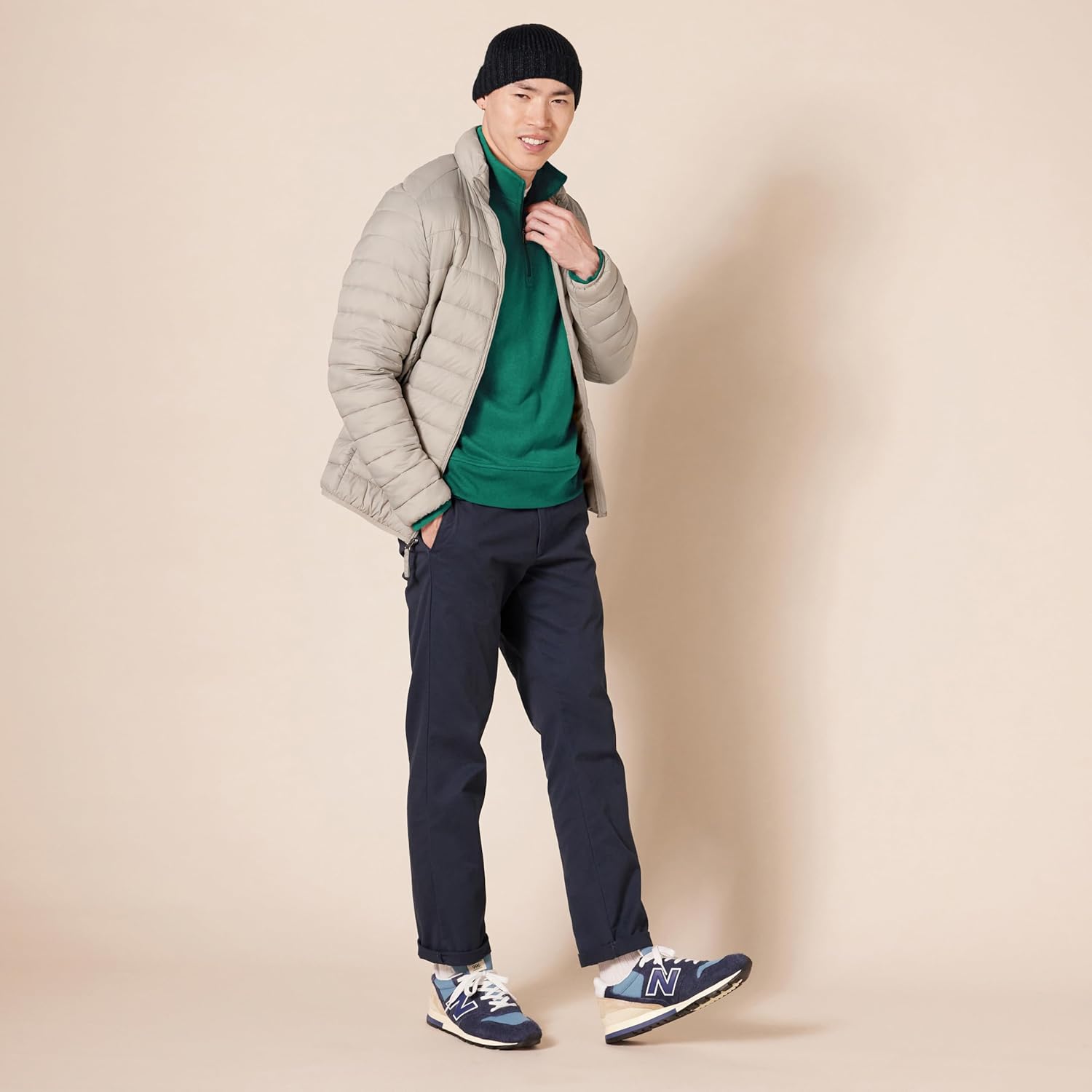 Thumbnail 3 de Amazon Essentials Herren Langärmeliges Fleece-Sweatshirt mit Viertelreißverschluss
