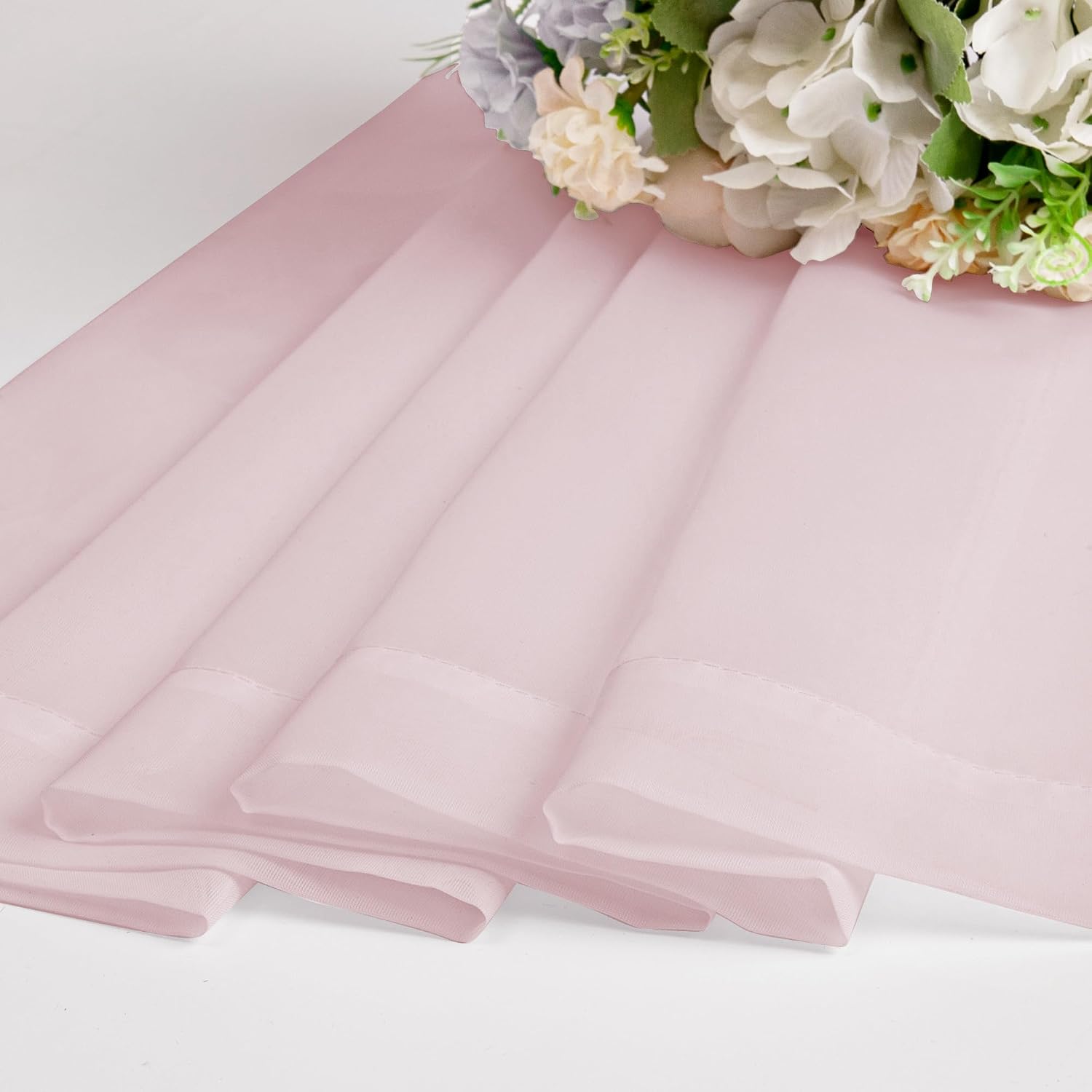 Thumbnail 6 de OWENIE Blush Sheer Curtains, 120-Inch Rod-Pocket Panels, 2-Pack