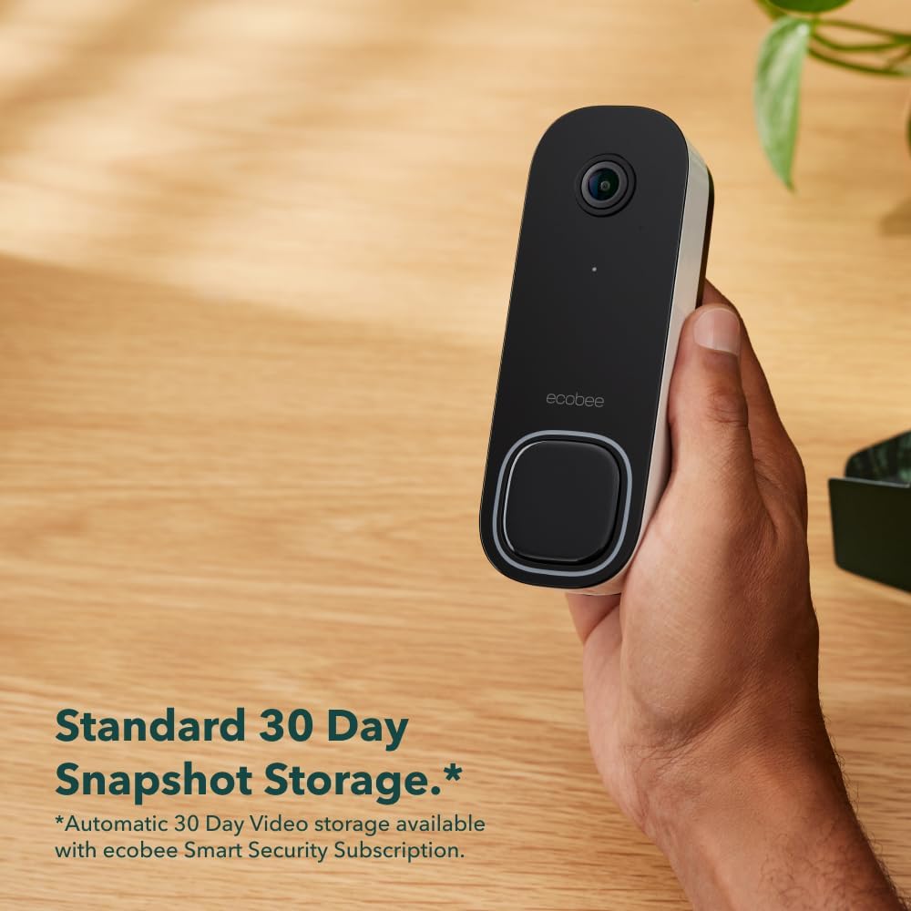 Detalle 2 de ecobee Smart Doorbell Camera Wired, 1080p HDR and 187° Field of View
