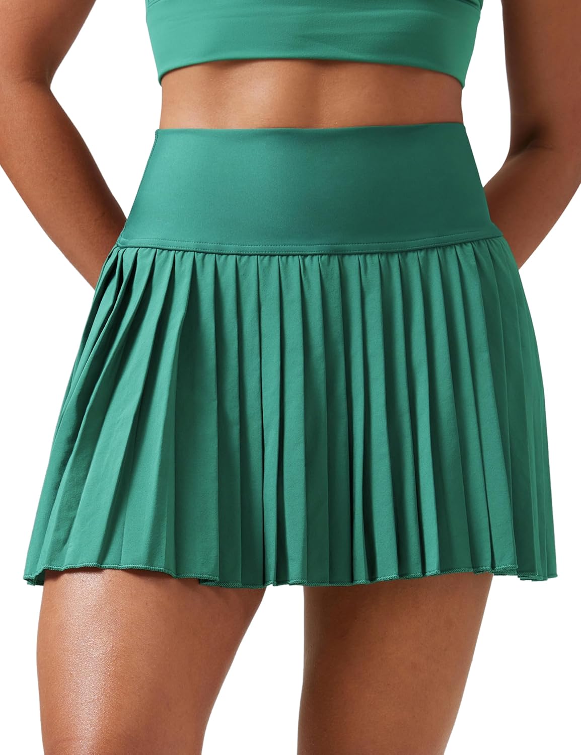 Thumbnail 6 de CRZ YOGA Jupe de tennis plissée taille haute avec short intégré et poches