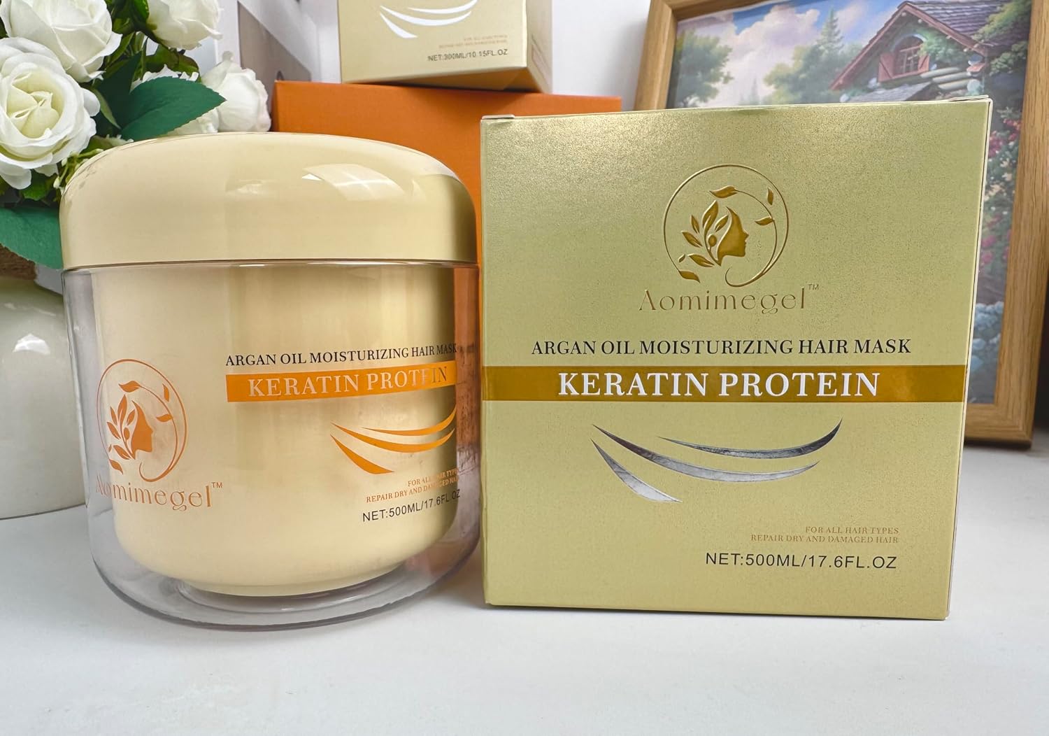 Thumbnail 6 de Aomimegel Collagen Hair Mask: Deep Repair with Argan Oil for All Hair Types (16.9 oz / 500 ml)