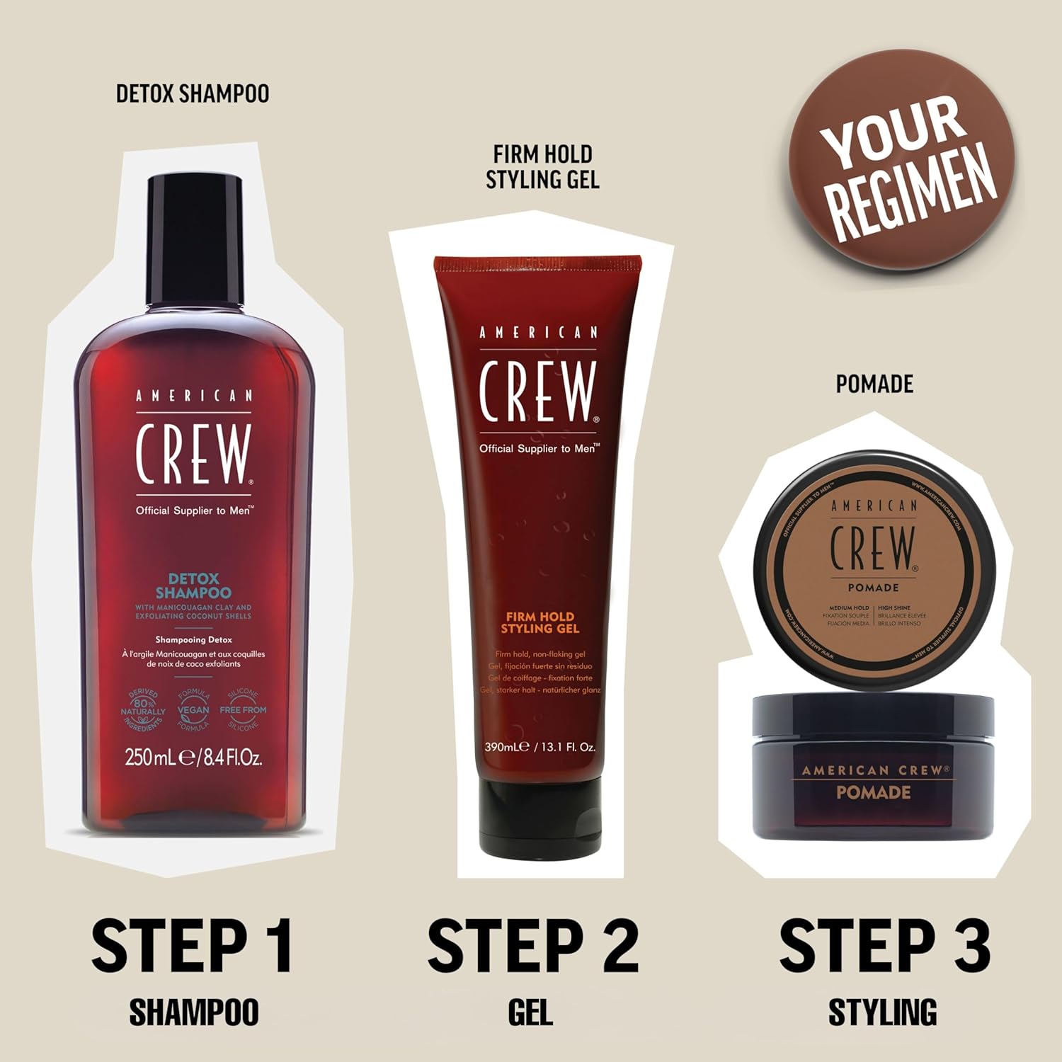 Thumbnail 4 de American Crew Styling Gel 250 ml Uomo