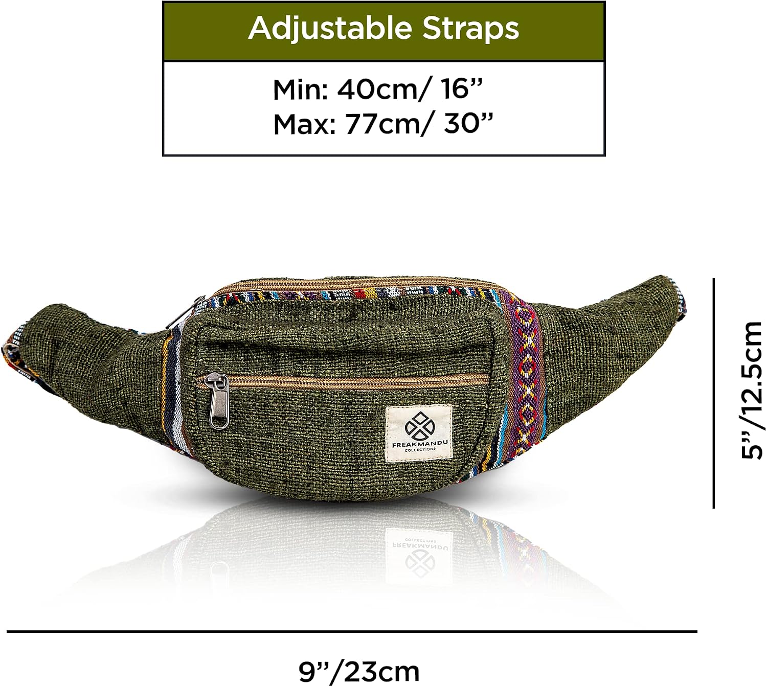 Detalle de Freakmandu Hemp Fanny Pack