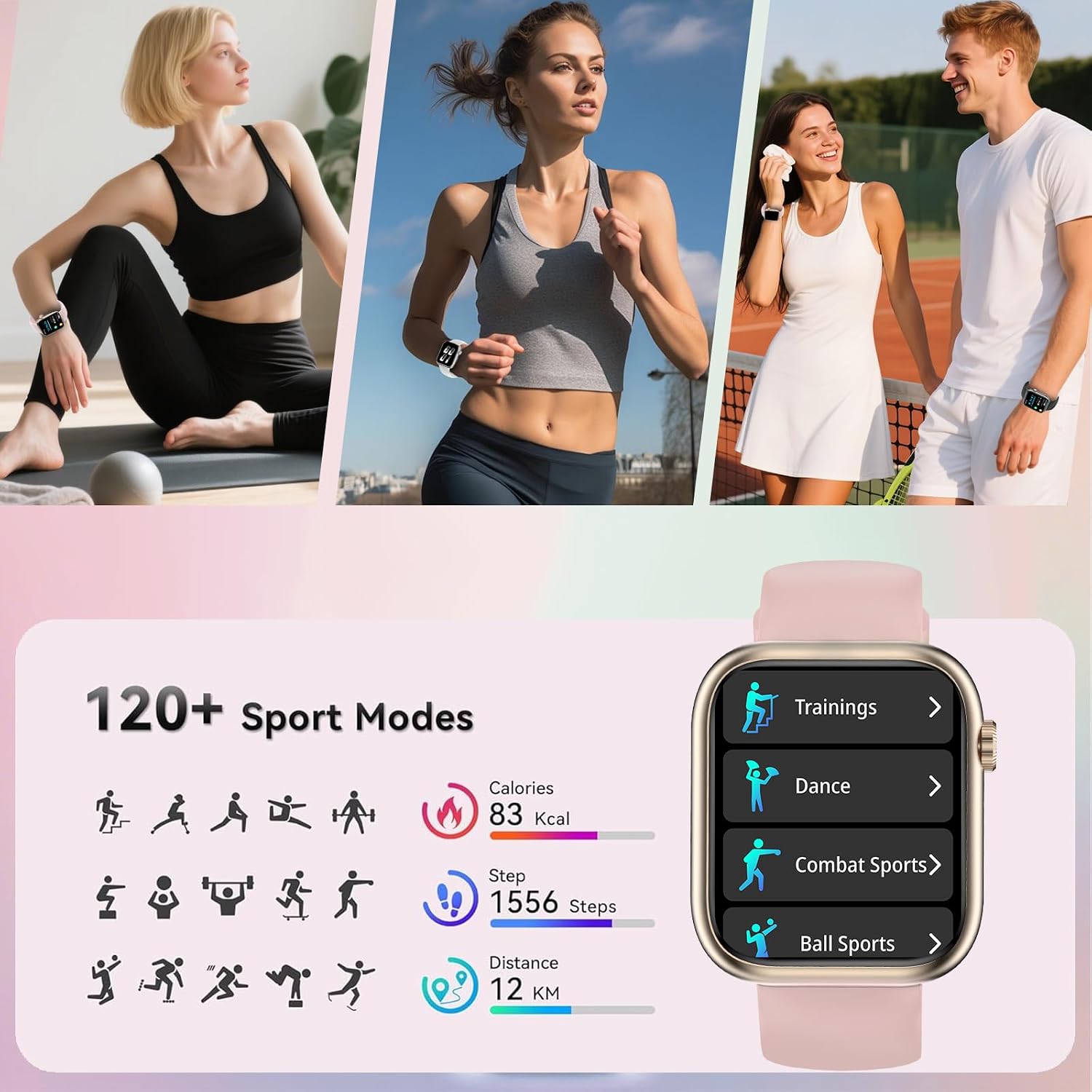 Thumbnail 3 de Efolen Reloj Inteligente 1,83" HD para mujer y hombre
