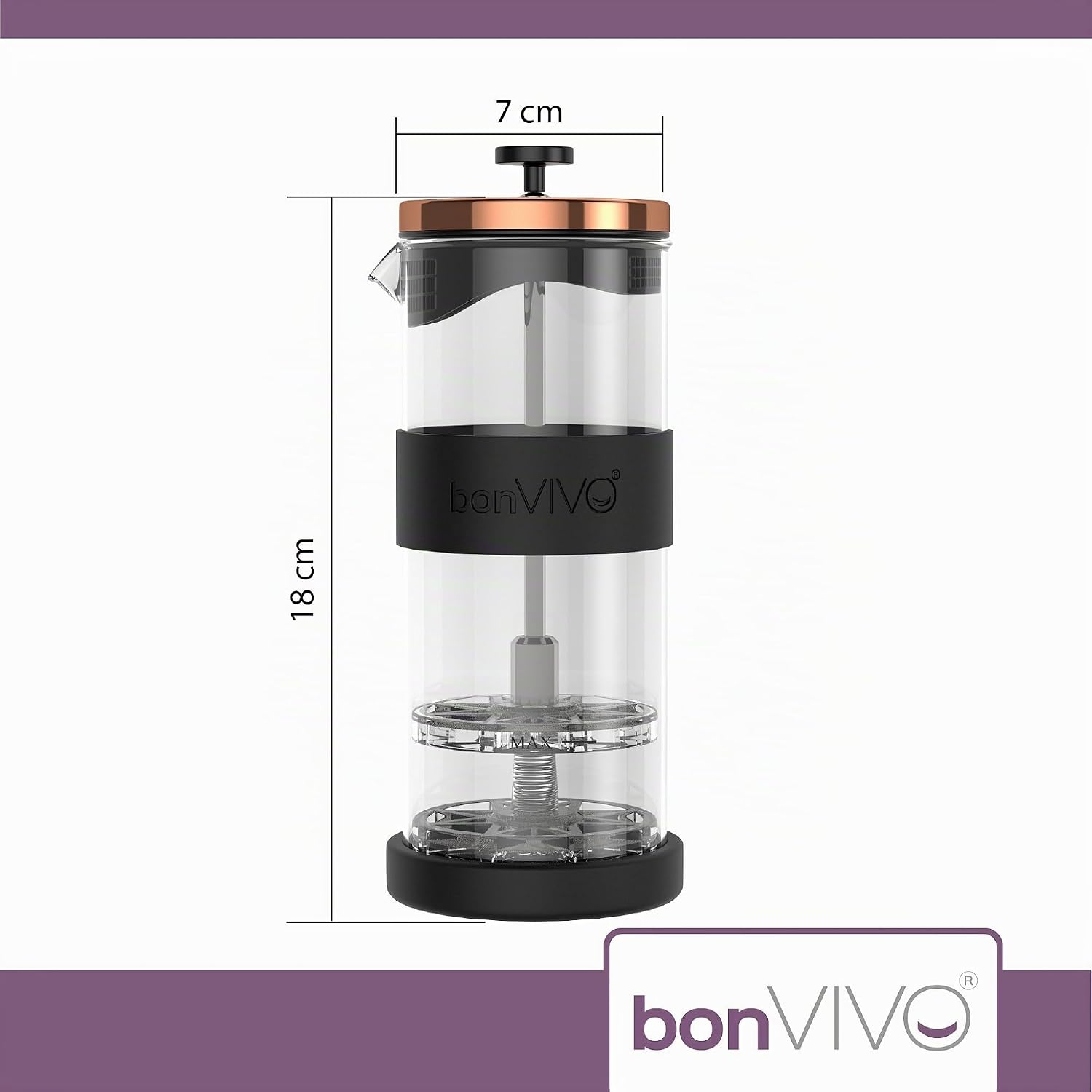 Thumbnail 4 de bonVIVO FOMO montalatte manuale 400 ml