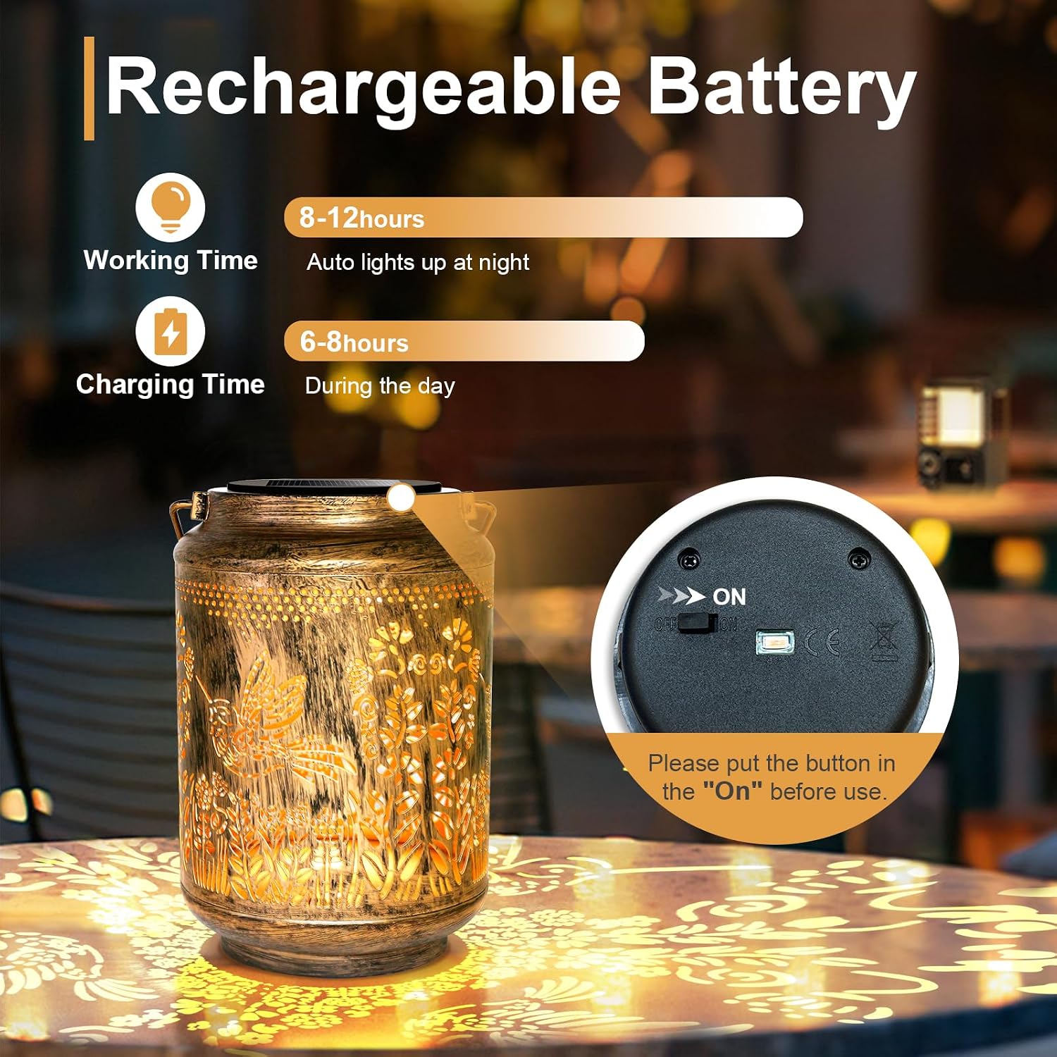 Thumbnail 4 de Hummingbird Solar Lantern 4.7in x 7.1in