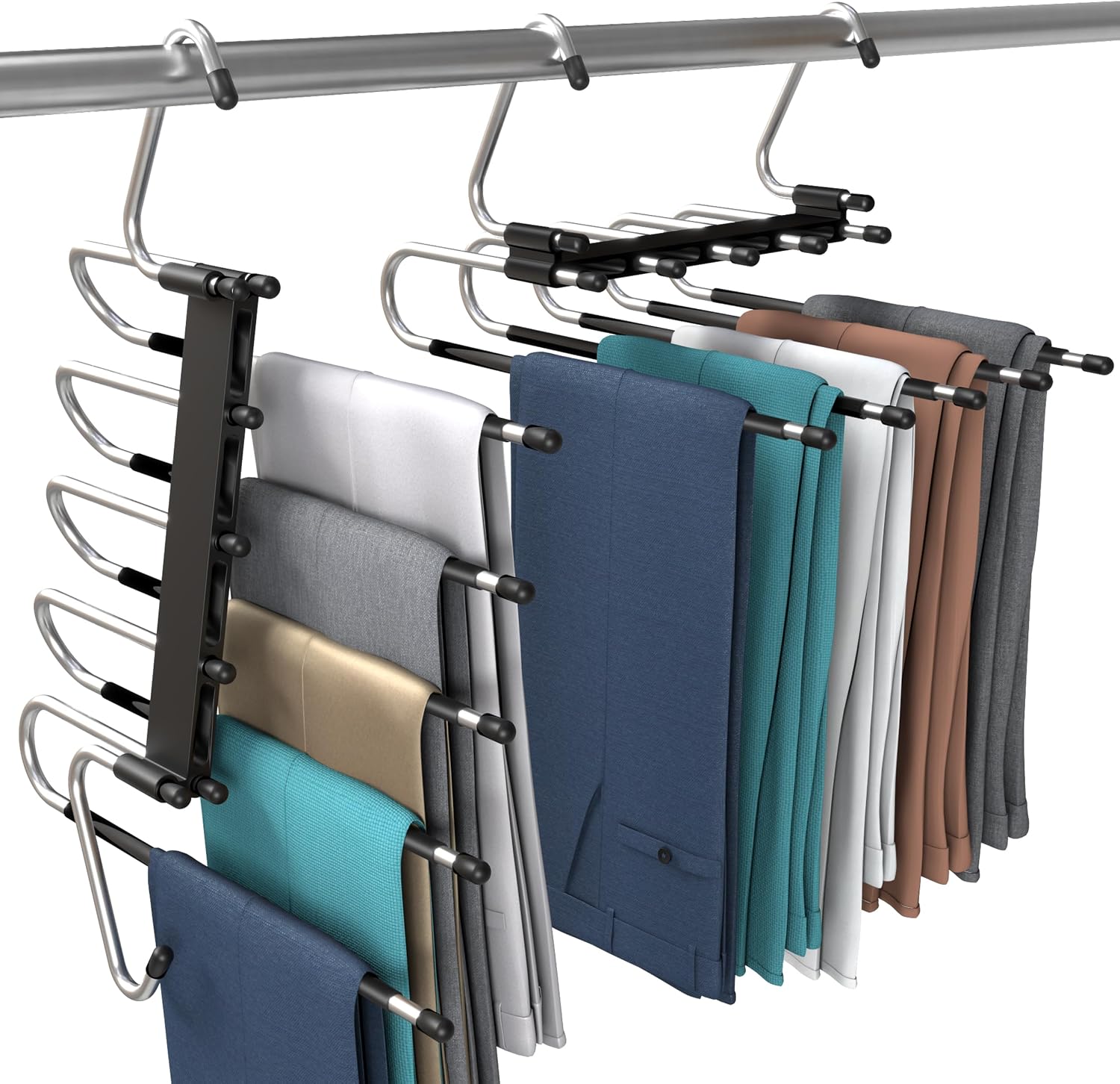 Detalle de Utopia Home Pants Hangers, 5-Tier