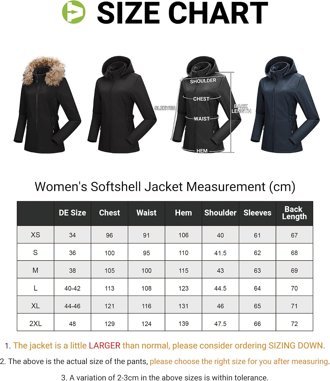 Thumbnail 1 de Outdoor Ventures Damen Softshelljacke Kurze Gefüttert