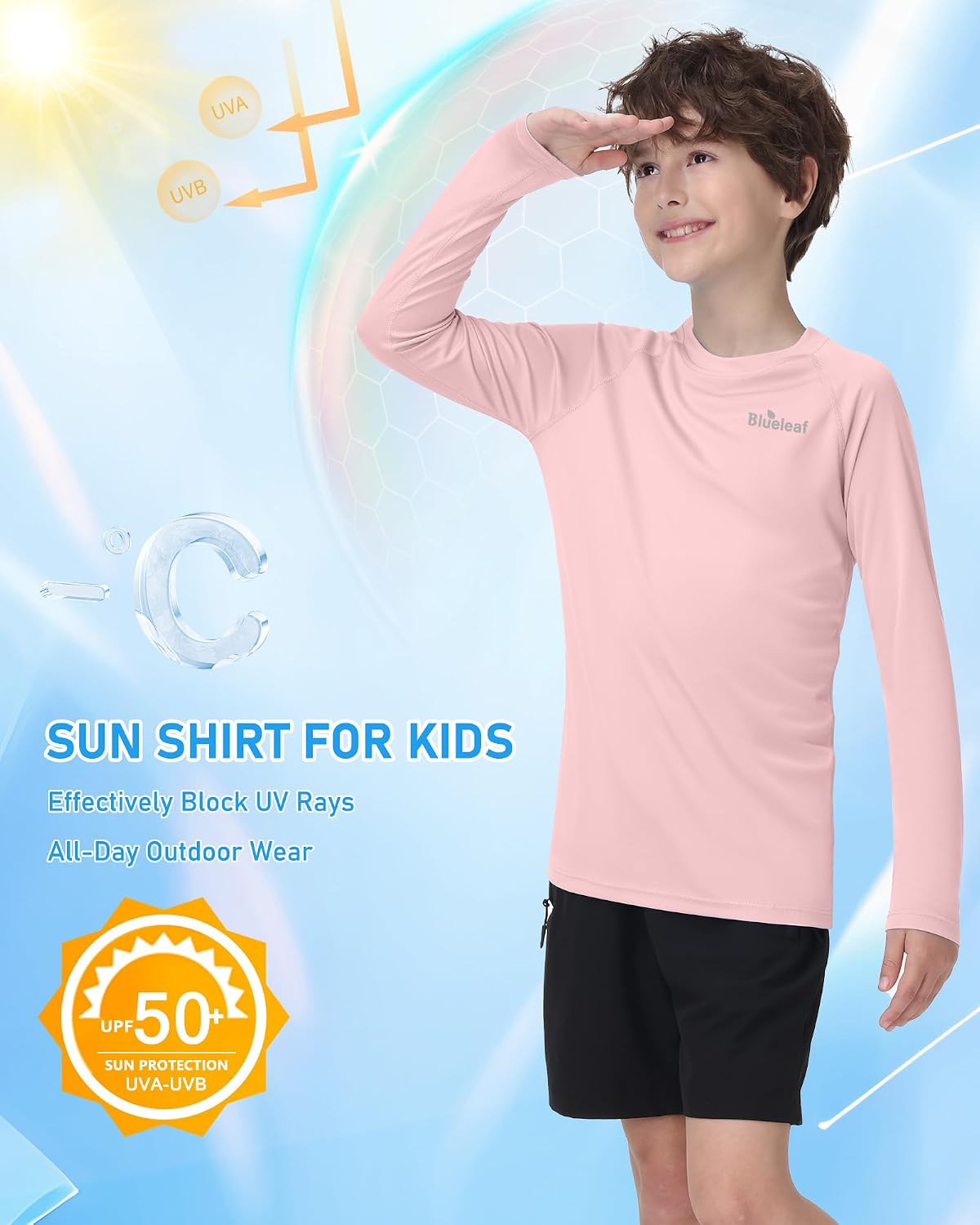 Detalle 2 de Blueleaf Boys’ Sun Protection Shirt UPF 50+