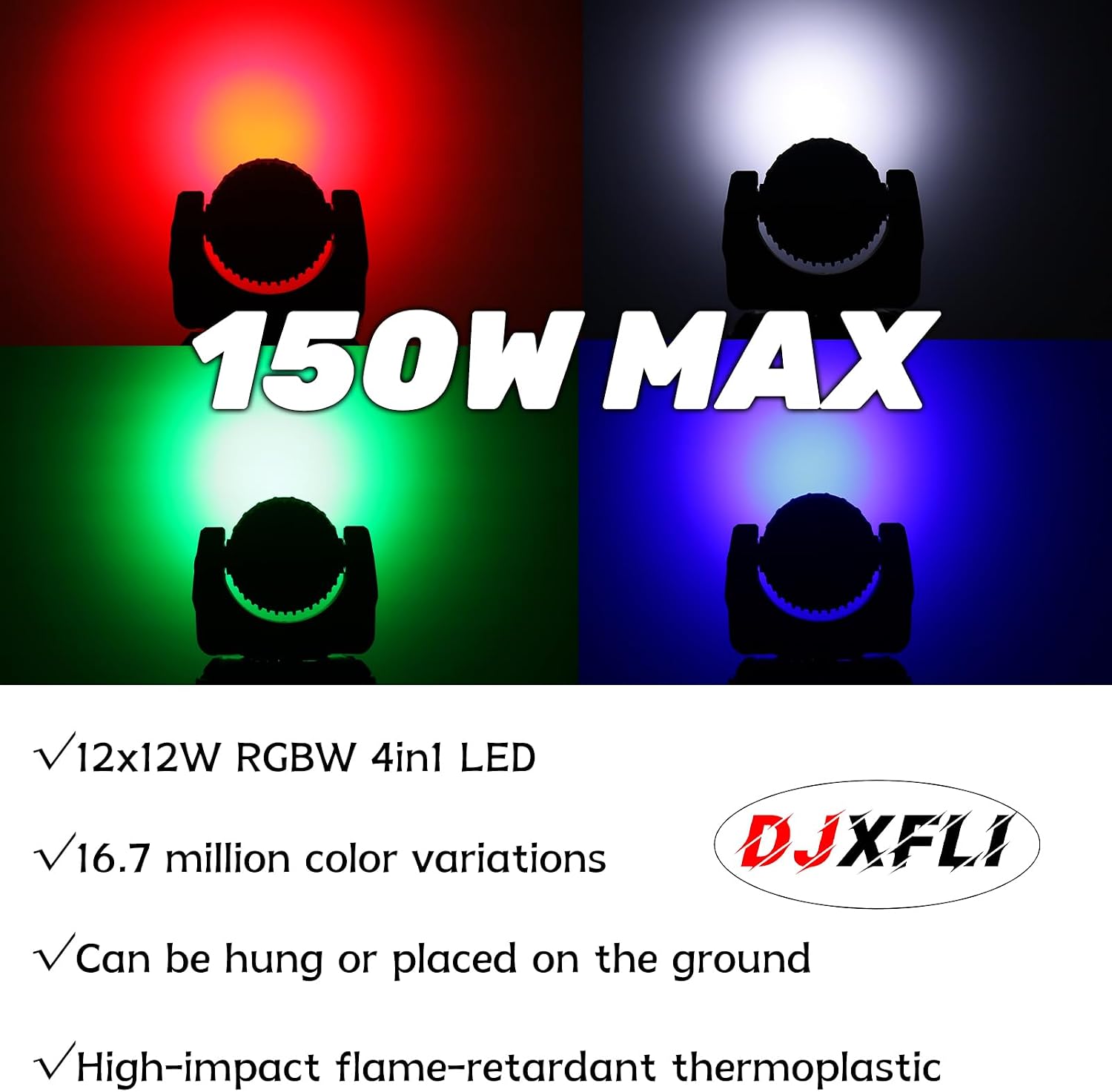 Thumbnail 5 de Moving Head Stage Light, 12x12W LED