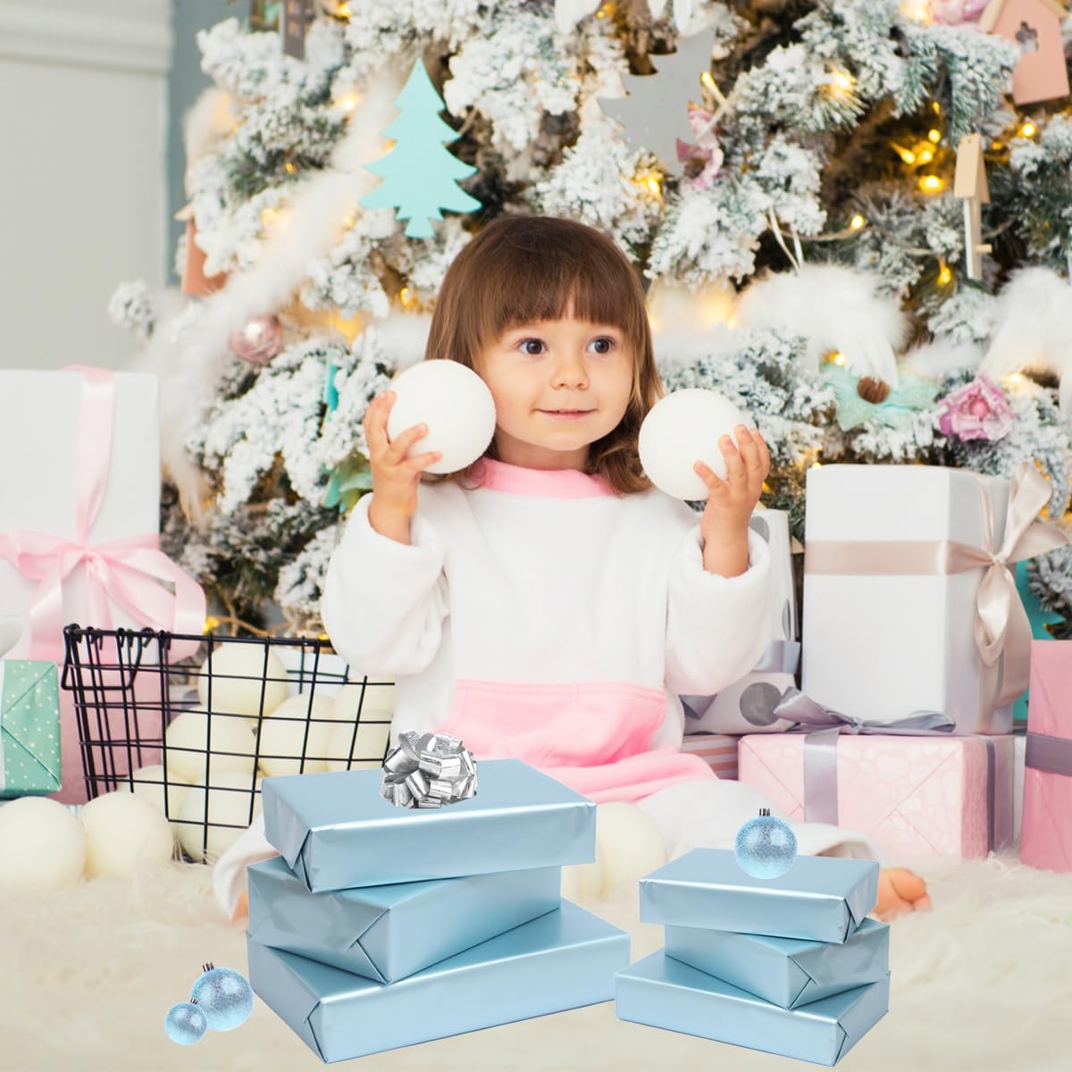 Thumbnail 5 de Sky Blue Wrapping Paper Roll 43cm x 10m