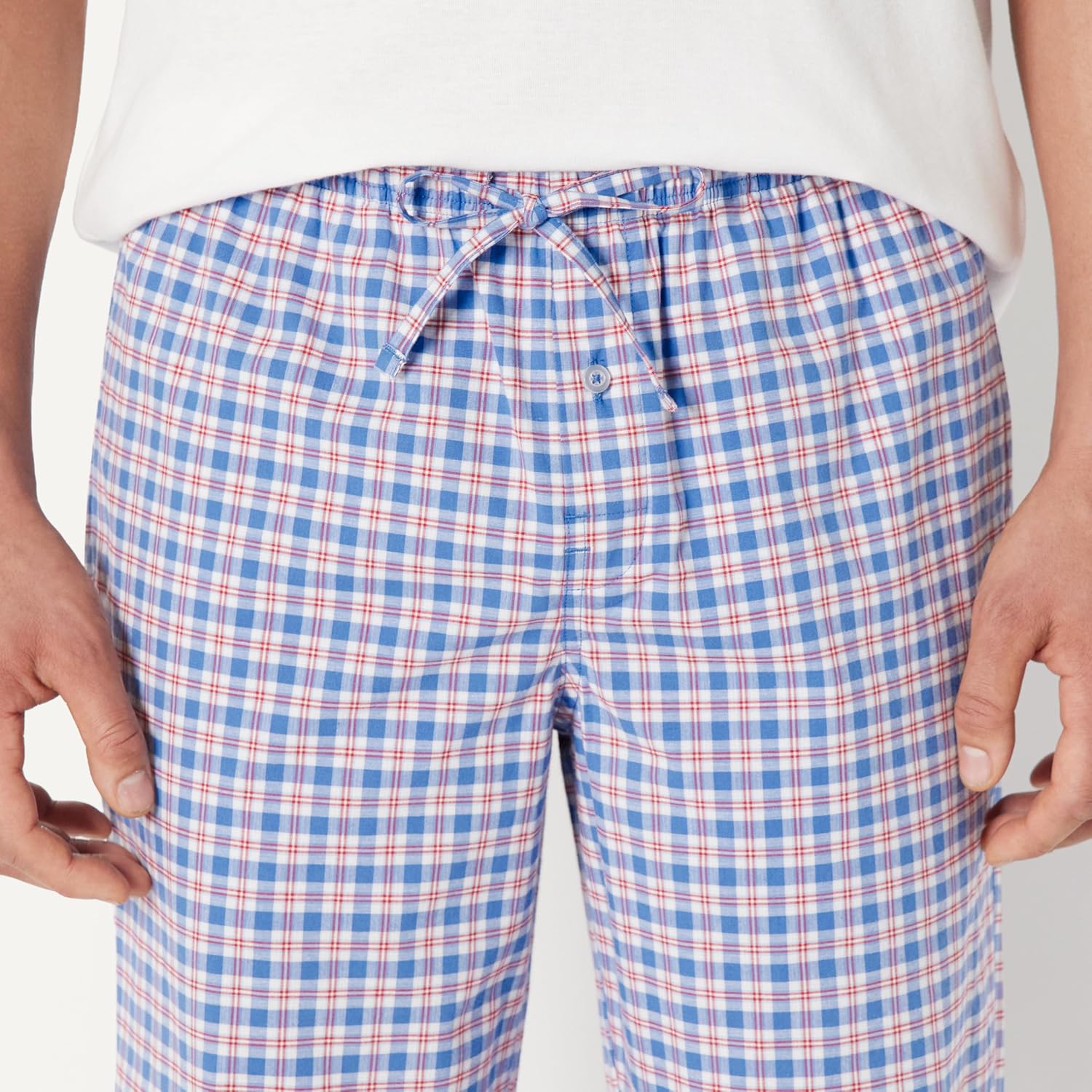 Thumbnail 3 de Amazon Essentials Herren Schlafanzug-Set: T-Shirt und Hose aus Baumwollpopeline