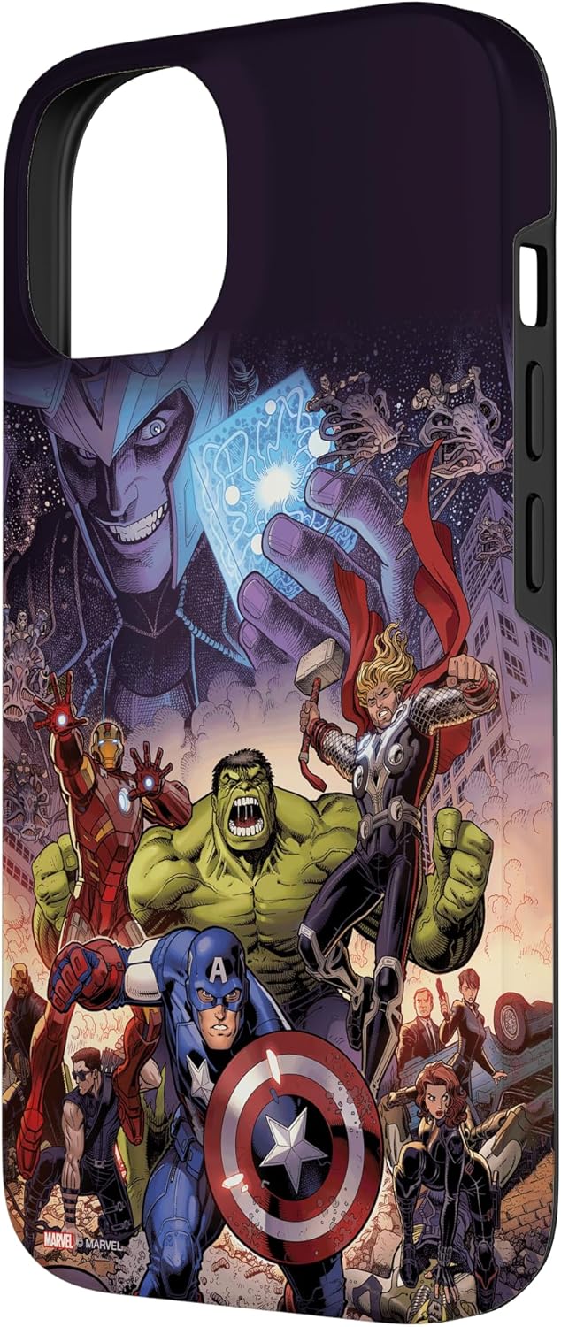 Thumbnail 1 de Couverture Marvel Avengers Infinity Saga pour iPhone 14 : coque officielle à double protection