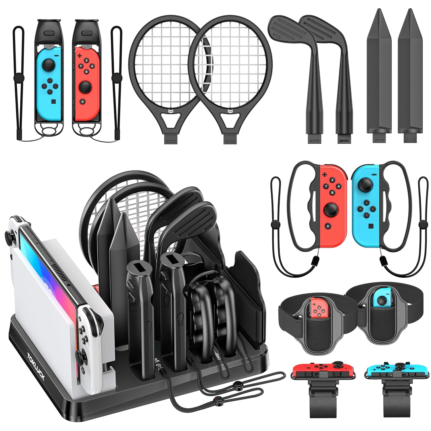 Thumbnail 6 de Tokluck Switch Sports Accessories Kit with Storage Station (for Nintendo Switch / OLED & Joy-Con)
