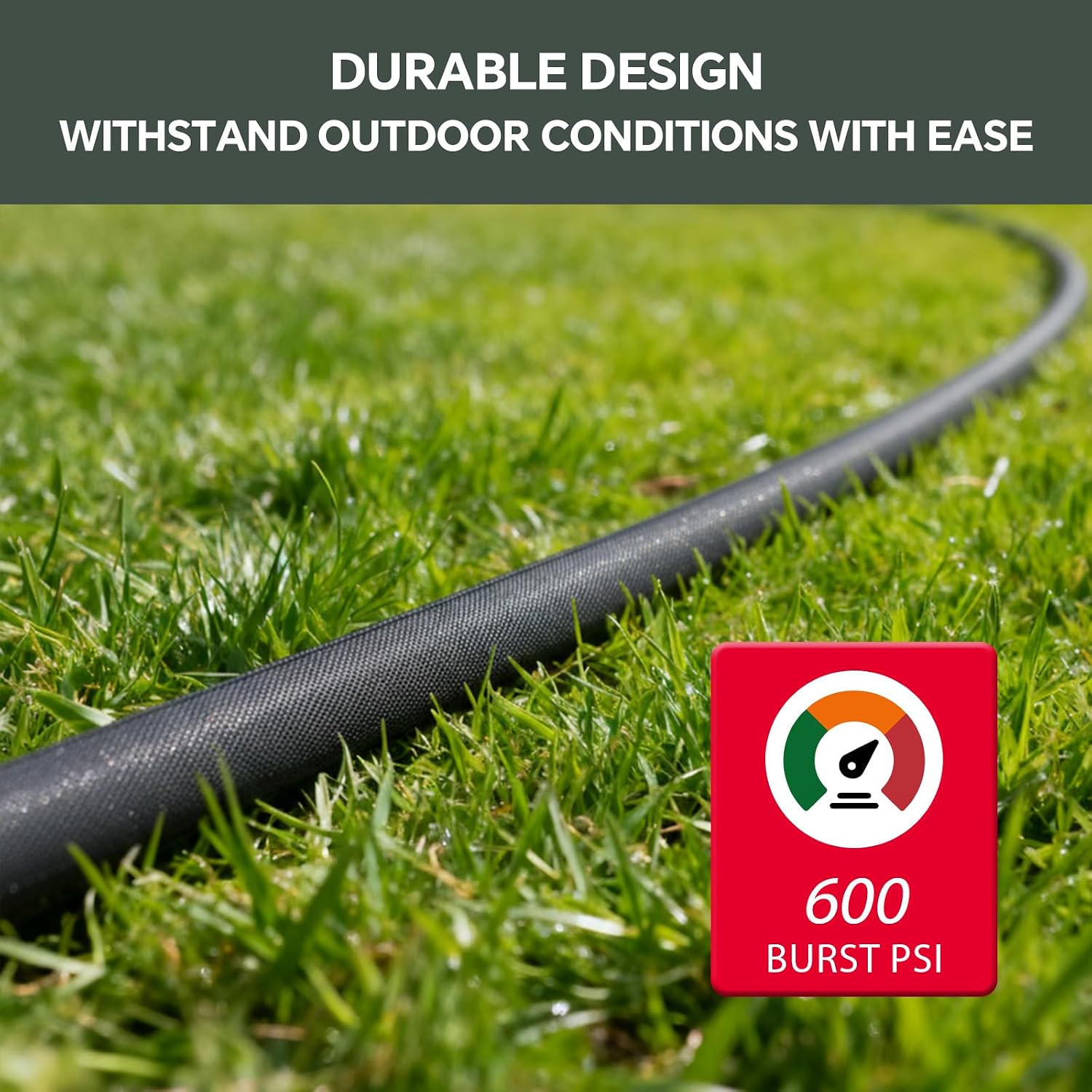 Thumbnail 6 de PLYPLYE 25ft Garden Hose, TPU, 5/8-Inch, Drinking Water Safe