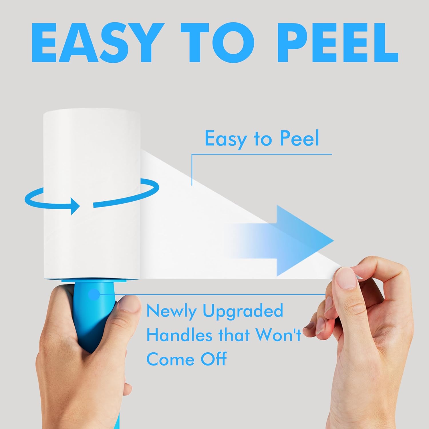 Detalle 2 de Lint Rollers 400 Sheets Lint Remover for Pet Hair, Couch, Clothes, Furniture and Carpet – Albatross Health New England