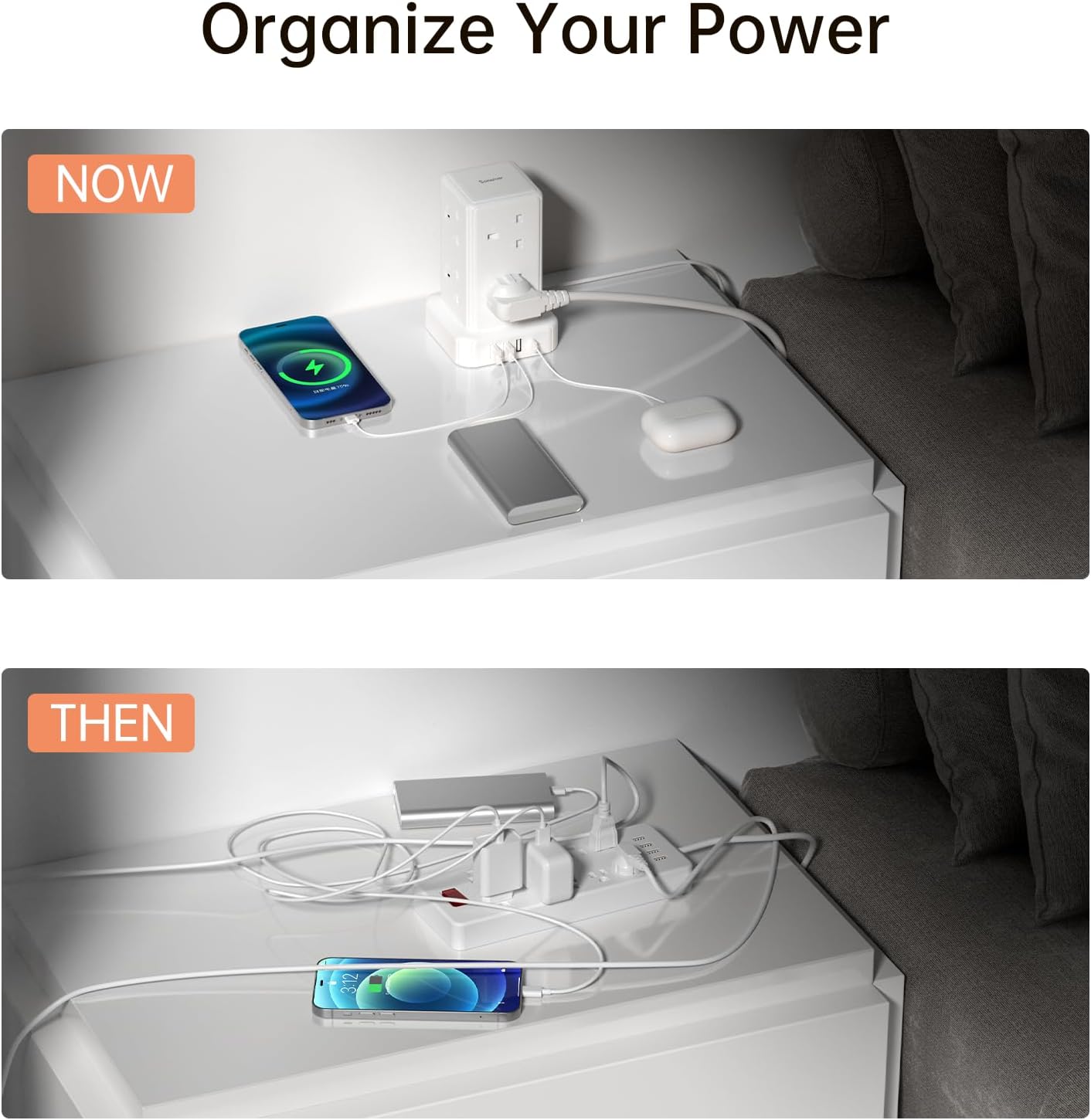 Thumbnail 3 de Tower Extension Lead 5M — 8 AC Outlets and 4 USB Ports with Surge Protection