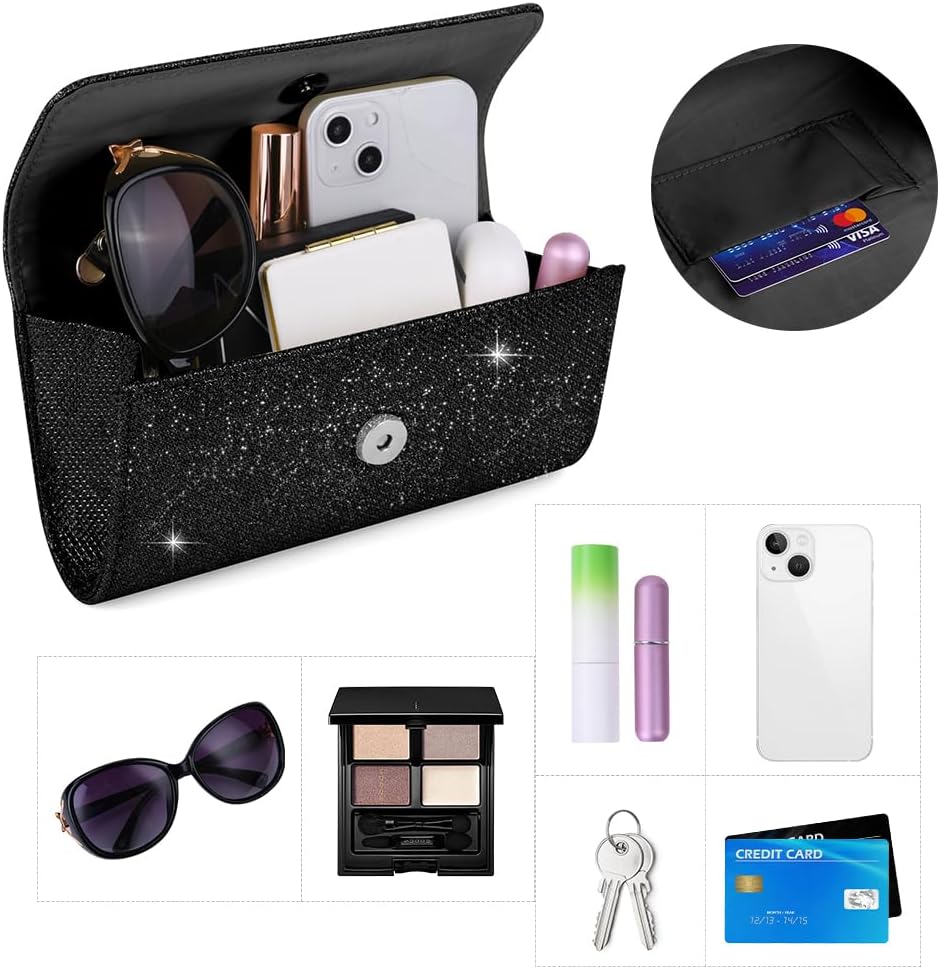 Thumbnail 3 de OSDUE Glitzer Abendtasche – Elegante Envelope mit Kettentasche