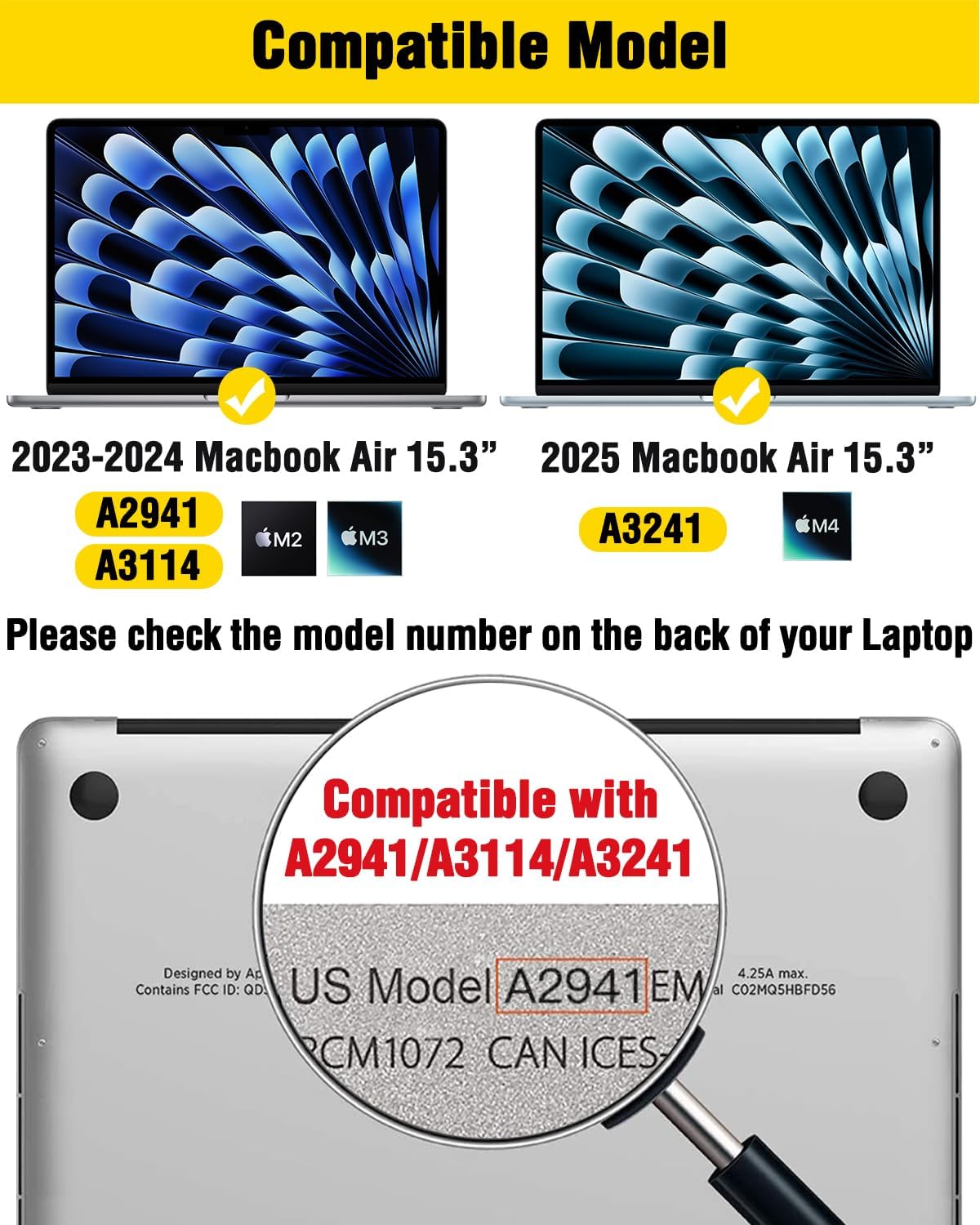 Thumbnail 6 de F FORITO Magnetic Privacy Screen for MacBook Air 15.3"