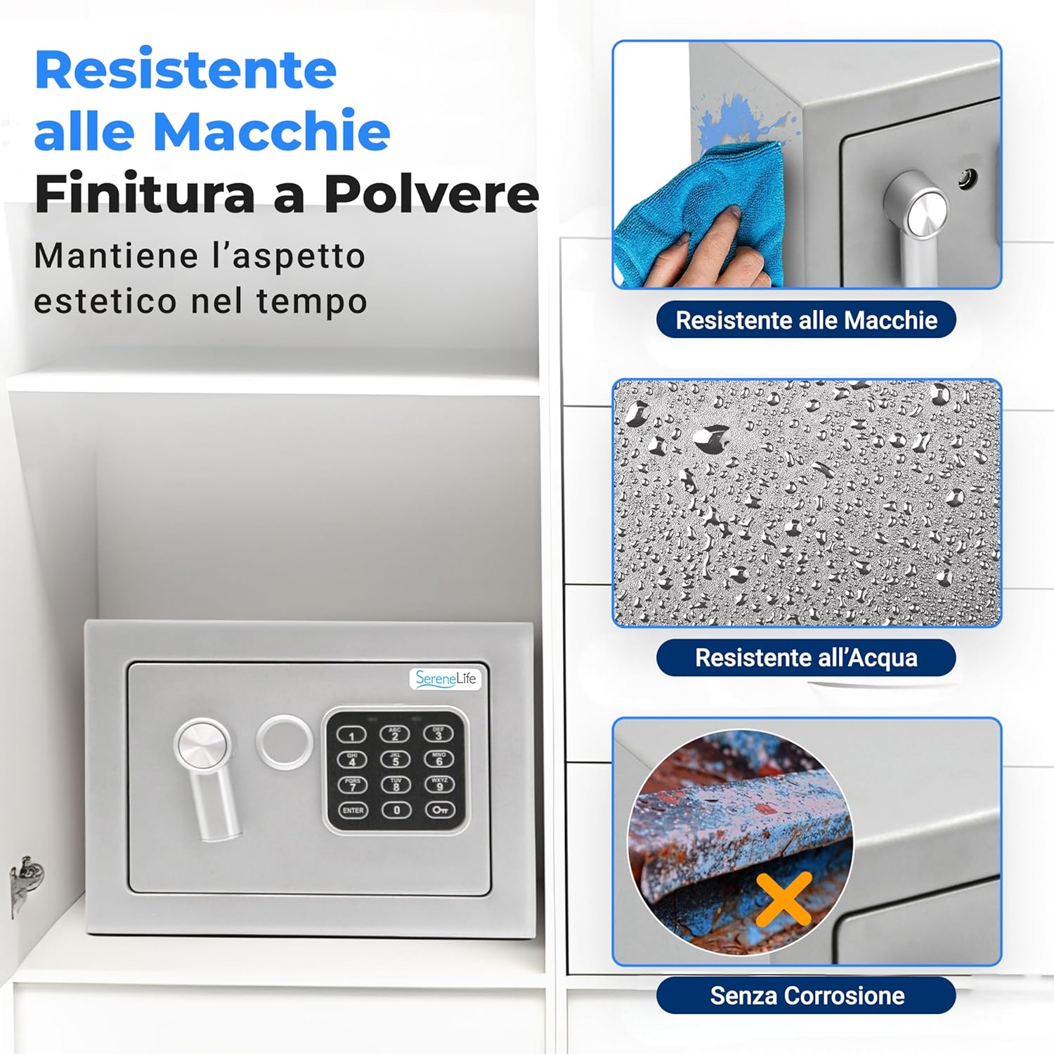 Thumbnail 6 de SereneLife Cassaforte Digitale Piccola 23x17 cm