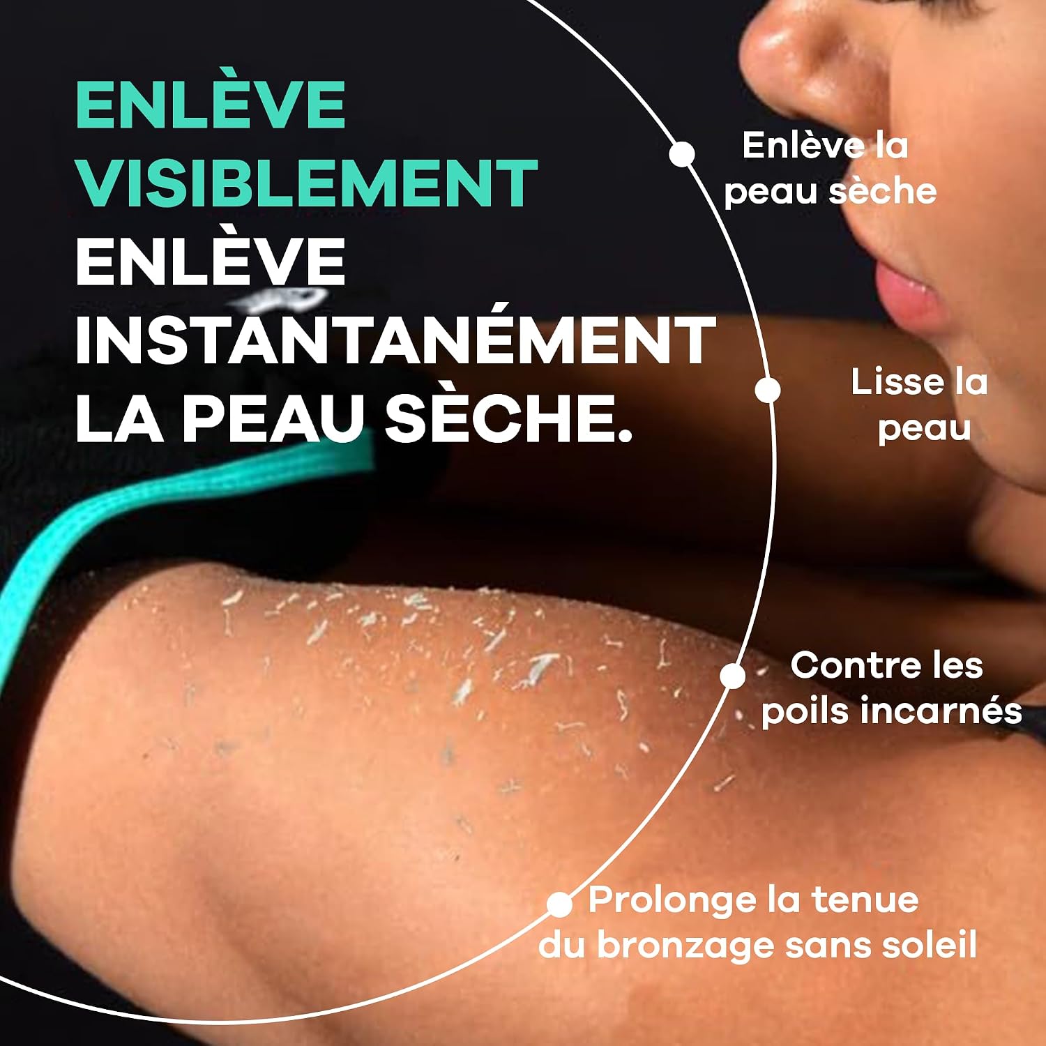 Detalle de Dermasuri Deep Exfoliating Glove: Korean Exfoliating Mitt & Body Scrubber