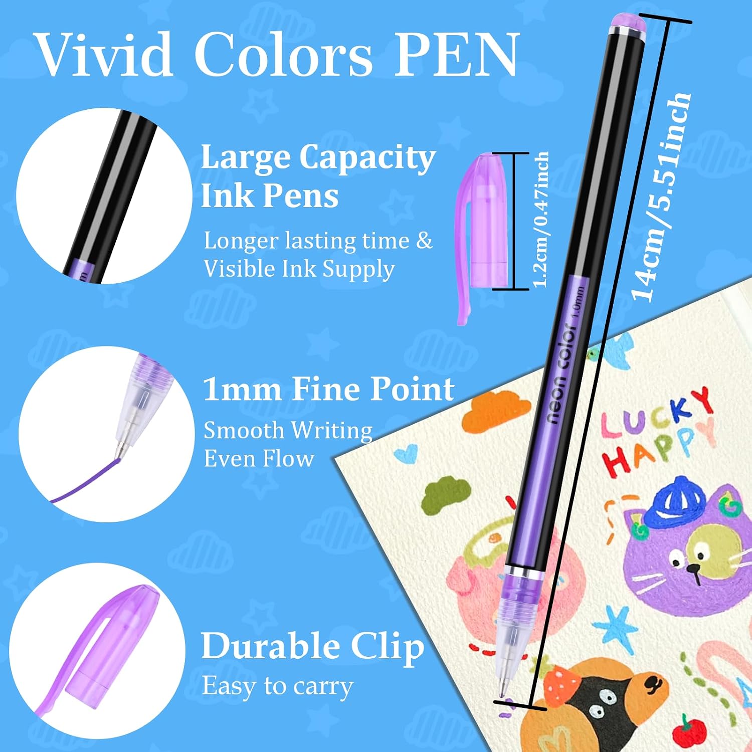 Thumbnail 1 de Glitter Gel Pens Set, 36 Colors