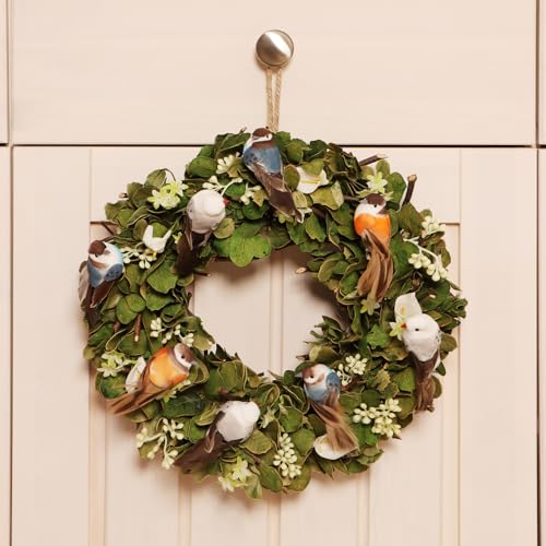 Thumbnail 4 de com-four 12x Pájaros Decorativos - juego mixto 02 (12 piezas) con clips de metal y plumas, 4 colores brillantes