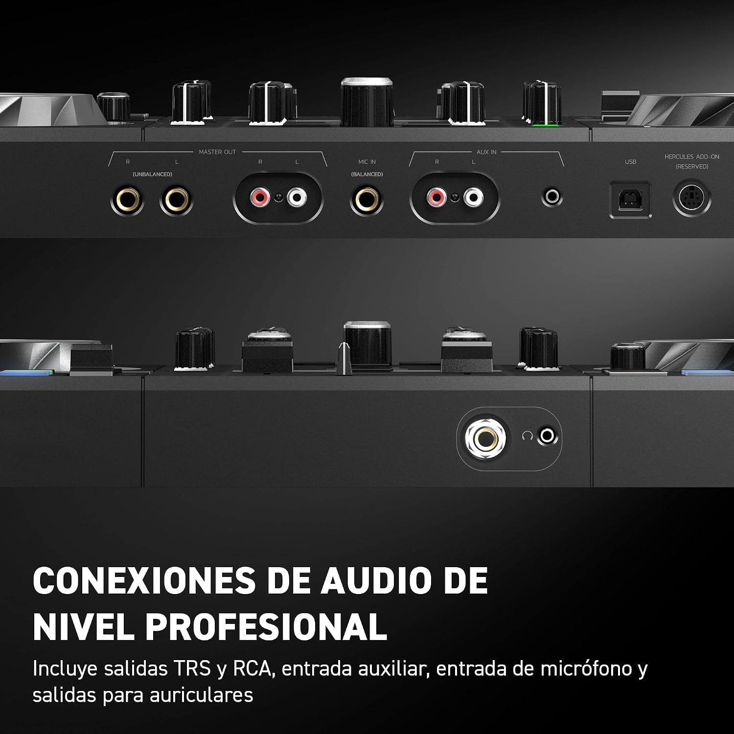 Detalle 2 de Hercules DJControl Inpulse 500: Controladora USB de 2 decks para Serato DJ Lite y DJUCED
