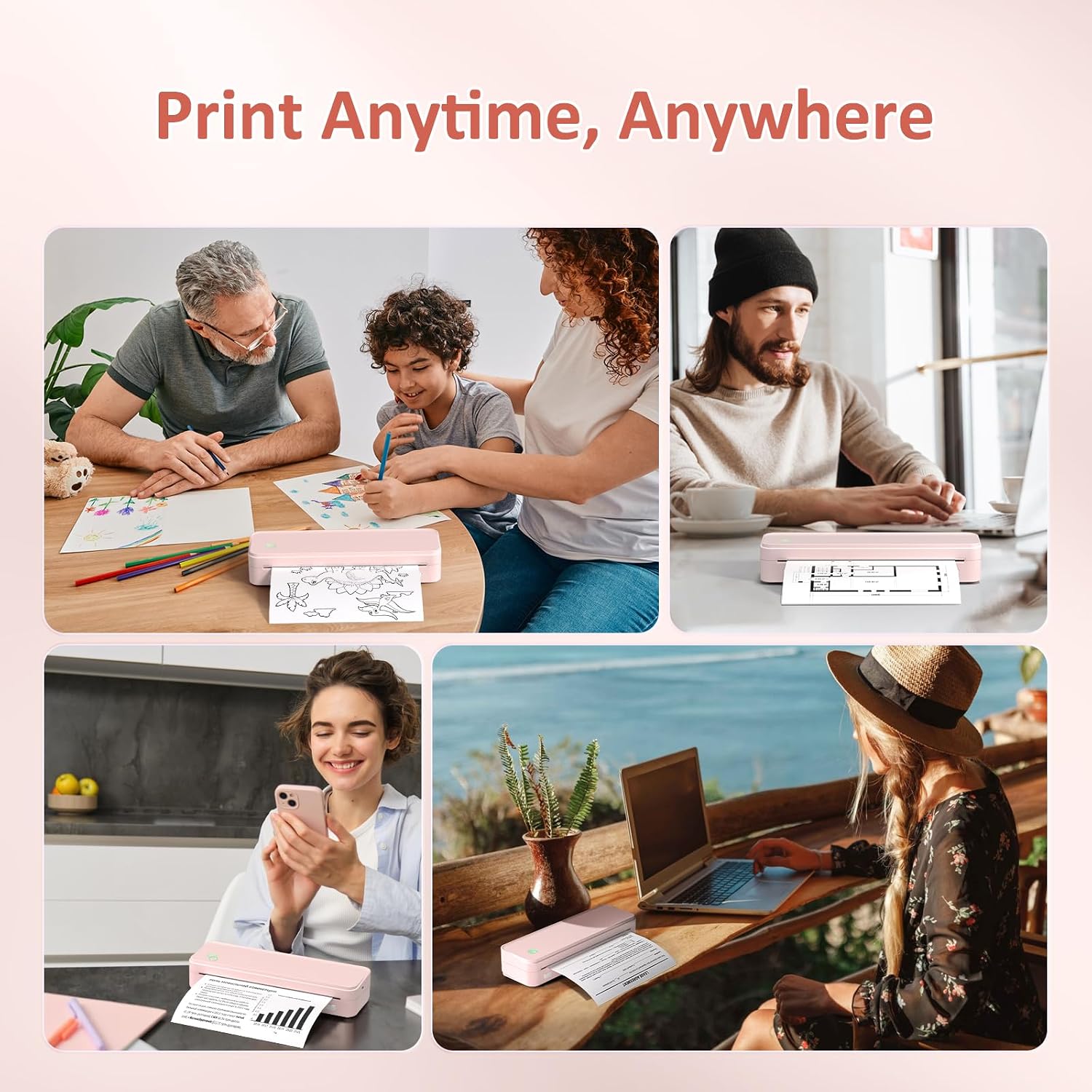 Thumbnail 5 de Gloryang Inkless Portable Printer 8.5 x 11"