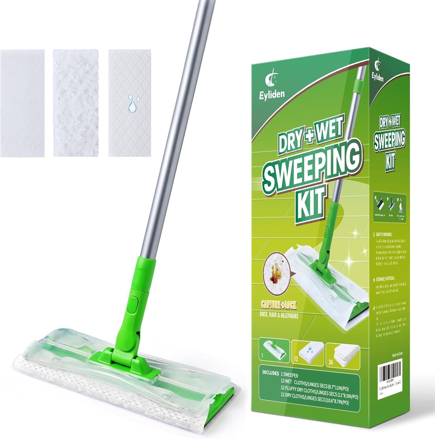 Detalle de Eyliden Sweeper Mop Starter Kit with 36 Refills