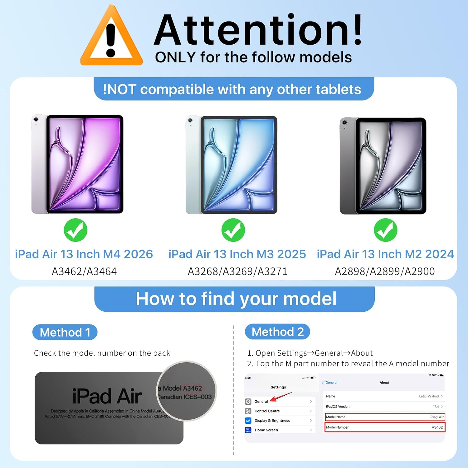 Detalle de MoKo P840401433164 iPad Air 13-Inch Case with Screen Protector and Pencil Holder