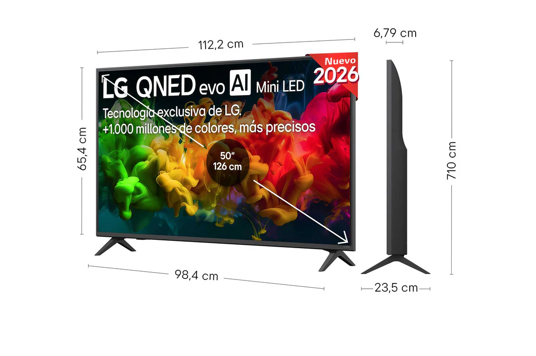 Detalle 2 de LG QNED evo MiniLED AI QNED8E 50'' (50QNED80EB3.80E): opinión de compra y cuándo conviene