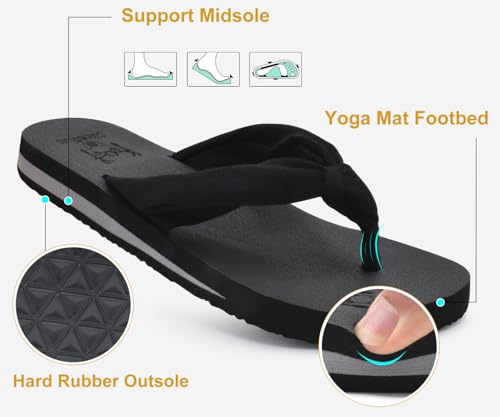 Detalle 2 de KuaiLu Women's Arch Support Cushioned Sandals: Memory Foam Comfort for Summer Walks
