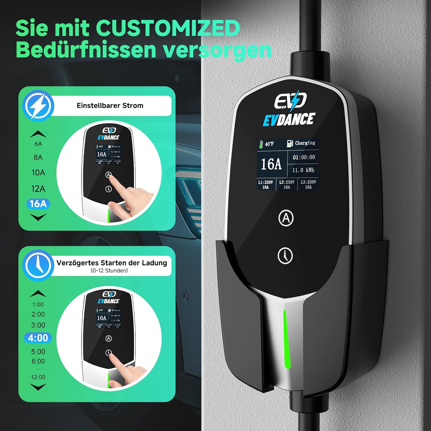 Detalle 2 de EVDANCE Mobile Wallbox 11 kW đ