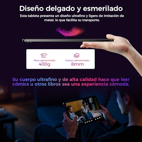 Detalle de RebotAi 2026: Tableta Android de 10” con Gemini AI 2.0, 16 GB RAM y 1 TB de expansión