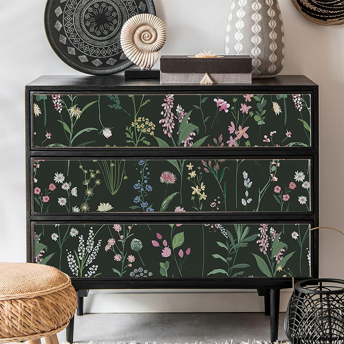 Thumbnail 1 de GaliGali CA.5172-1-5 Floral Peel-and-Stick Vinyl Wallpaper, 17.3 in x 197 in