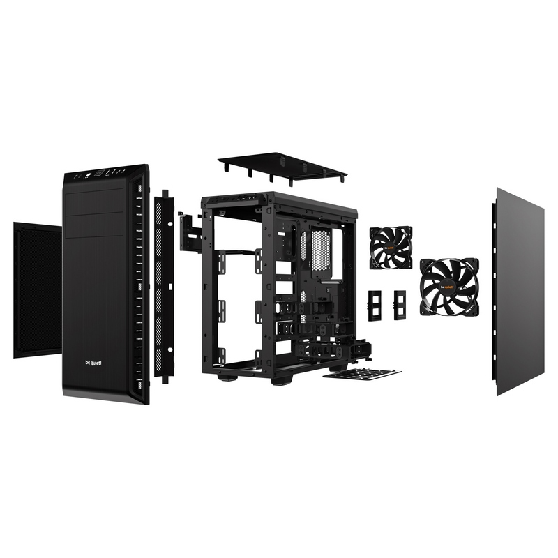 Detalle 2 de Be Quiet! Pure Base 600 USB 3.0 Negra: torre versátil y silenciosa para ATX y micro ATX
