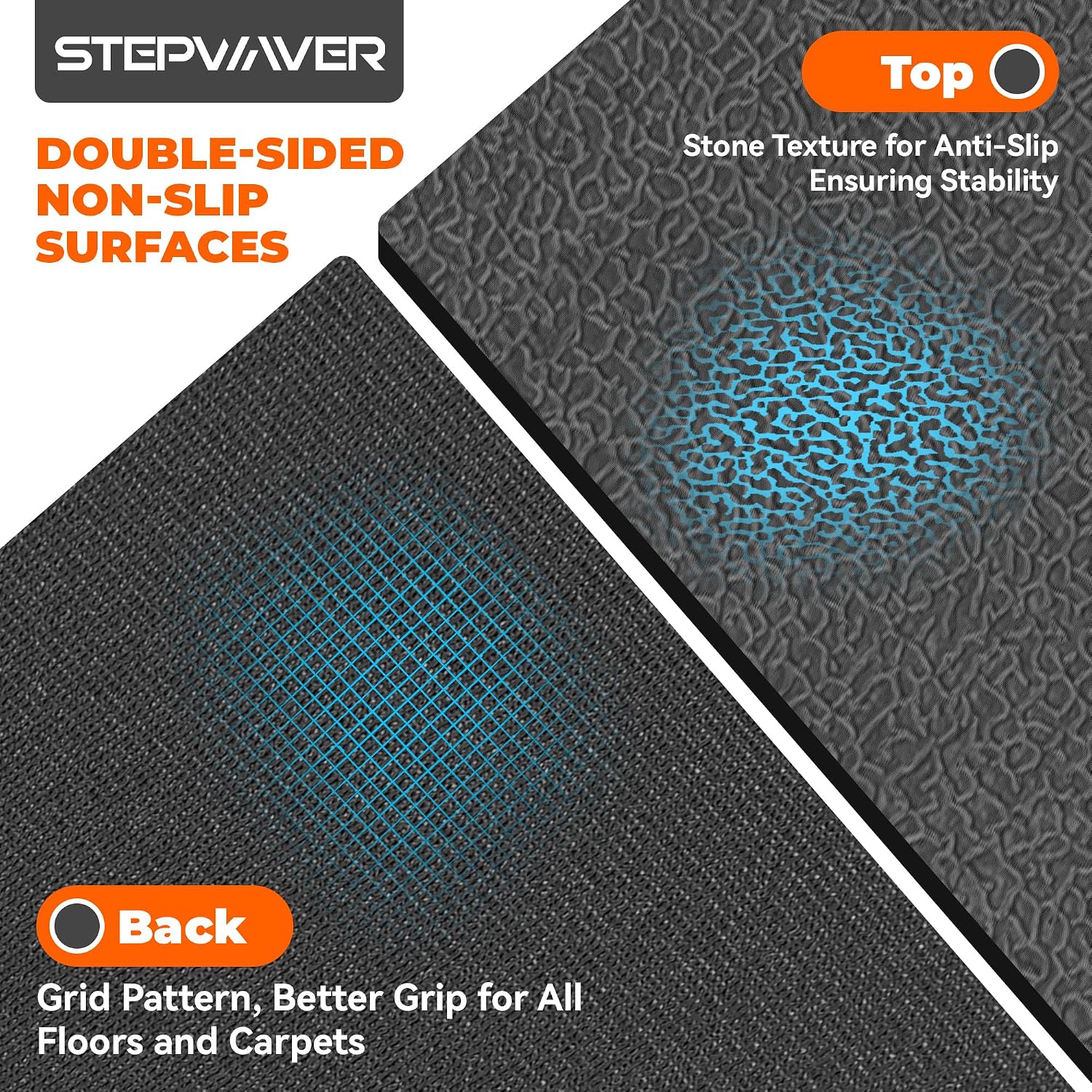 Thumbnail 6 de Stepwaver Treadmill Mat, 63 x 30-Inch Foldable PVC Floor Protector