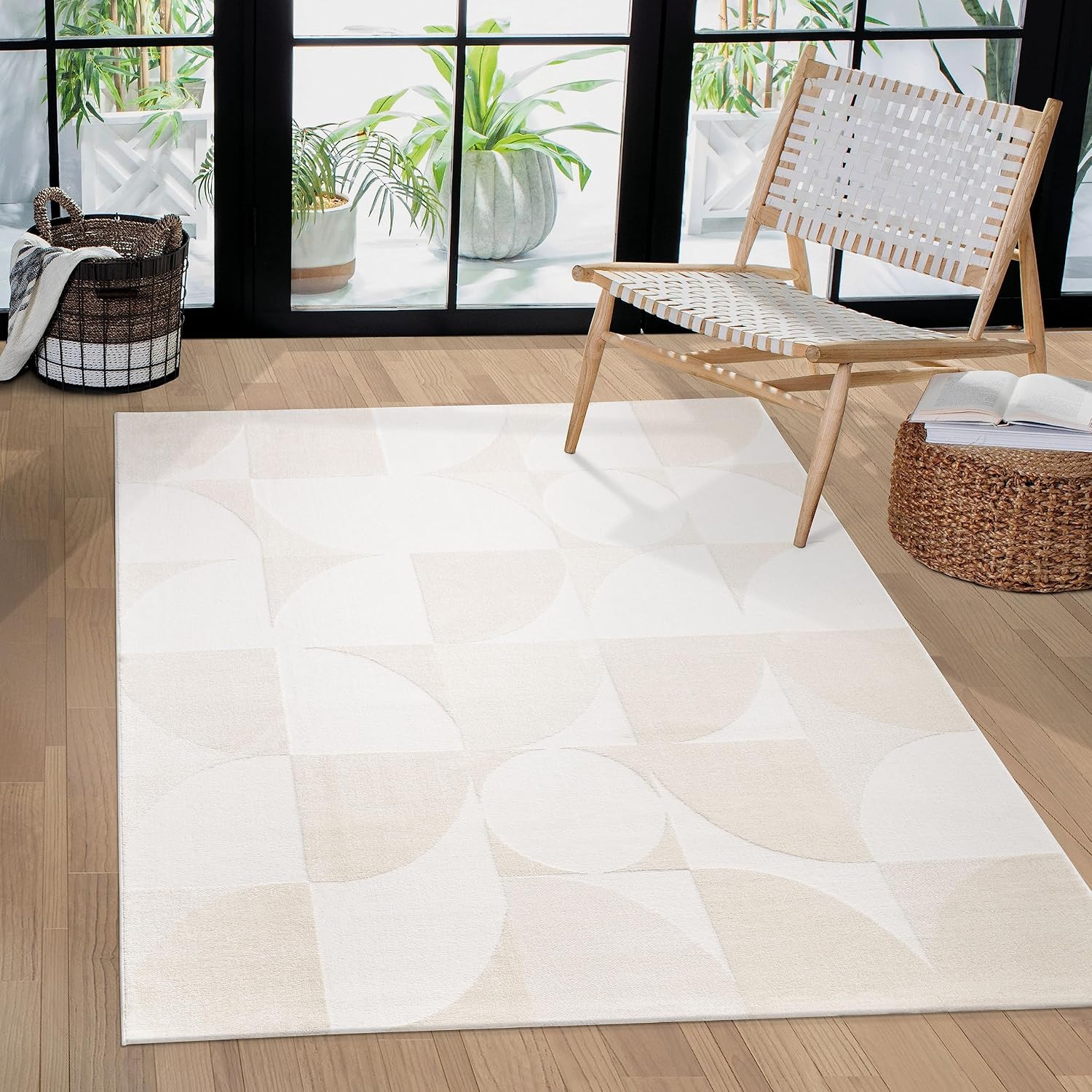 Thumbnail 6 de Paco Home Tapis Salon 80x150 Crème