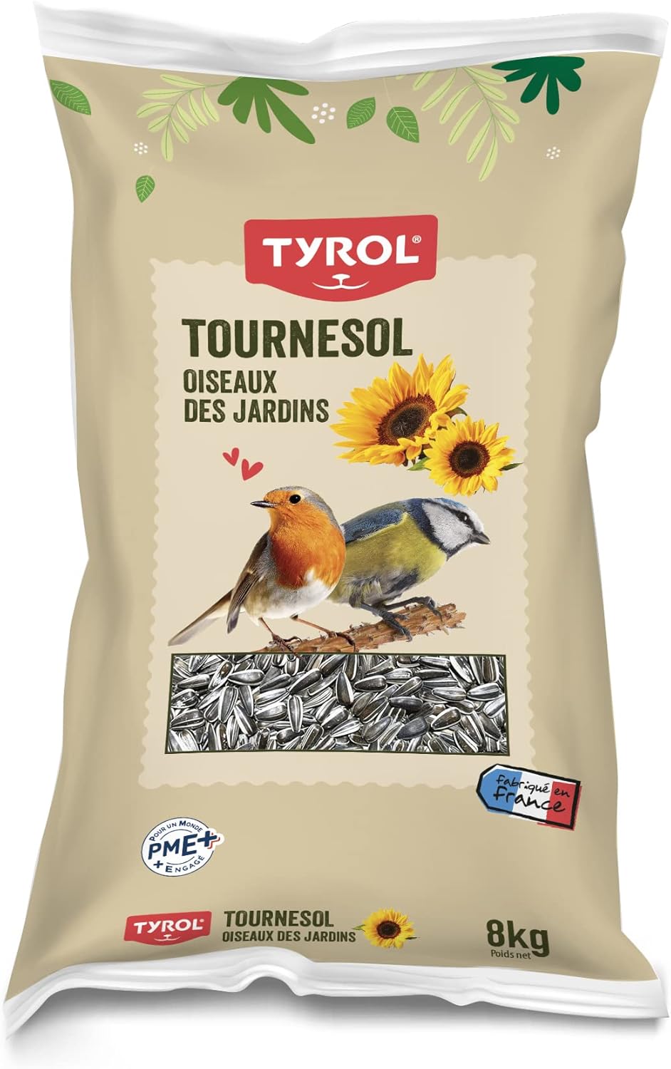 Detalle de TYROL – Mélange de graines pour oiseaux du ciel et sauvages (4 kg) : nourriture d’extérieur