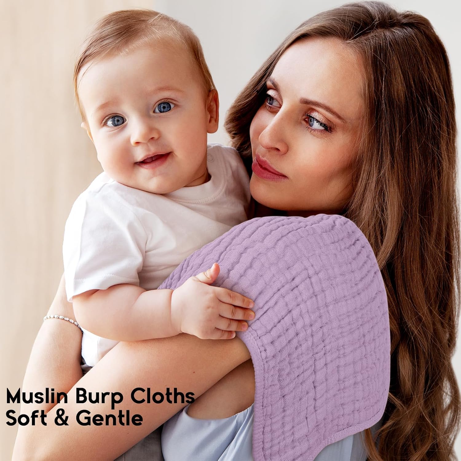 Thumbnail 1 de Unnivoll Muslin Cloths for Baby 50x25cm