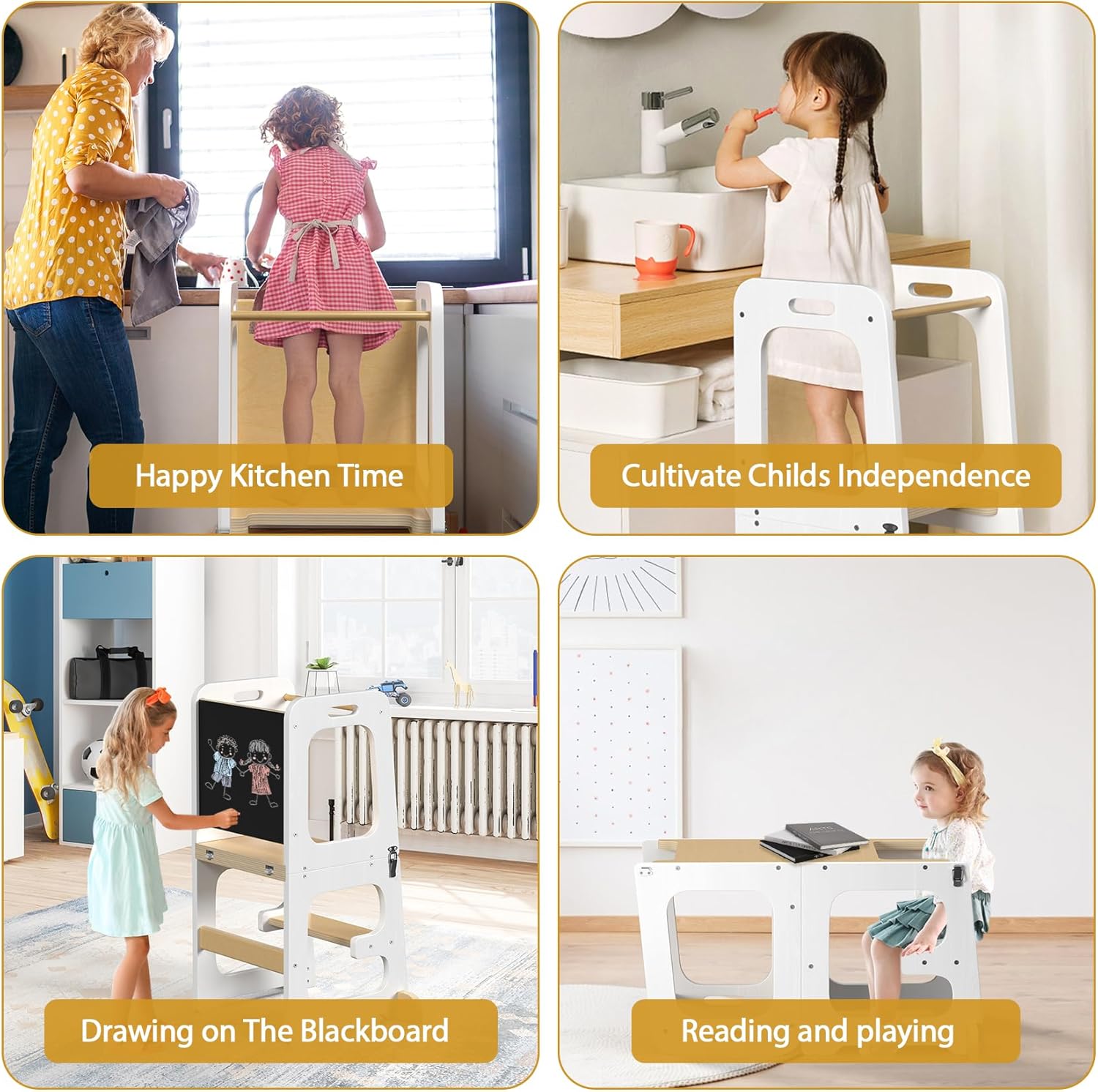 Detalle 2 de Step Stool for Kids Toddler Learning Tower 1