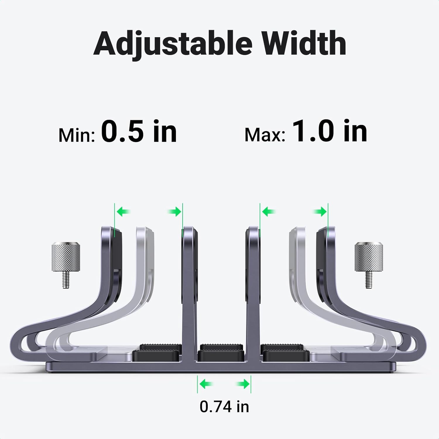 Detalle de UGREEN Vertical Laptop Stand 3-slot