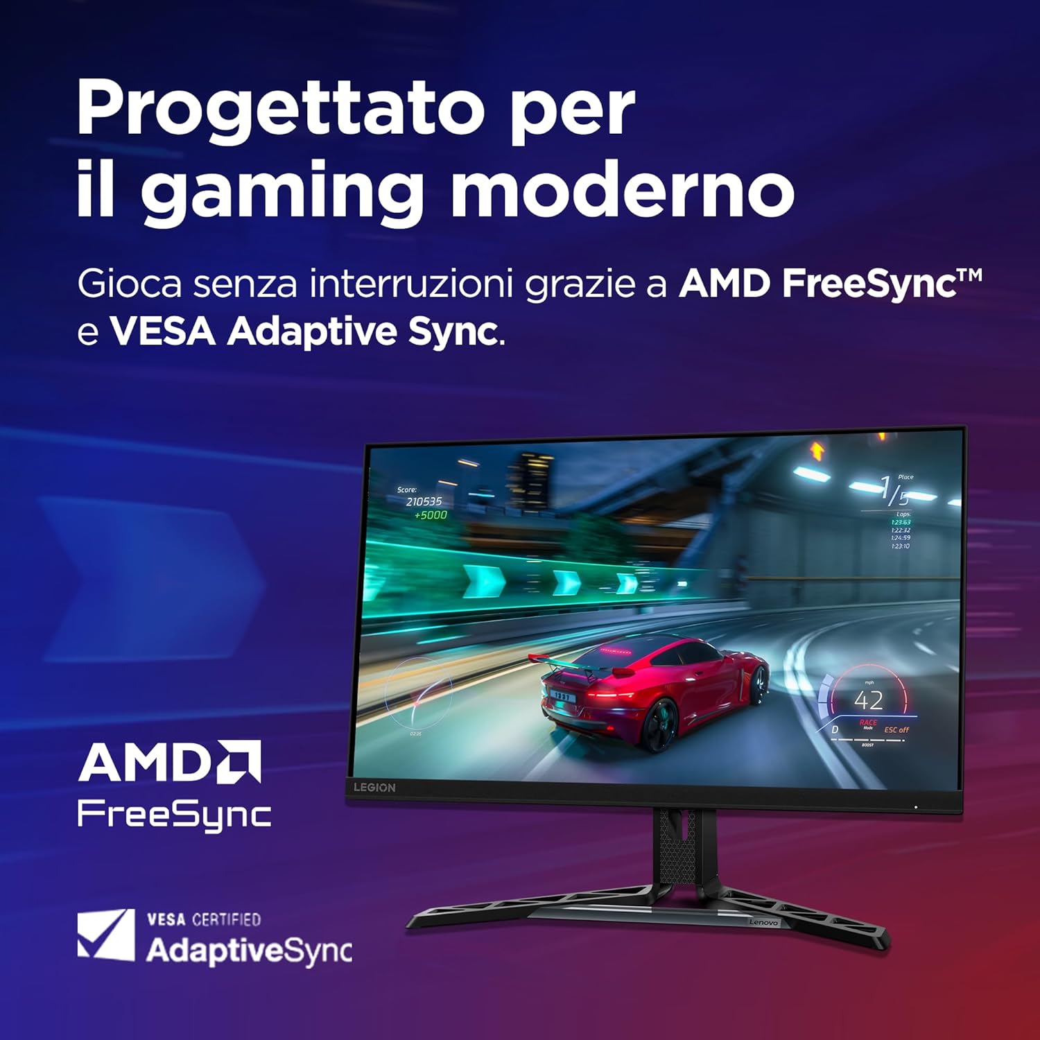 Thumbnail 2 de Lenovo Legion R27qe Gen 2: Monitor Gaming 27" QHD da usare per Esport e FPS