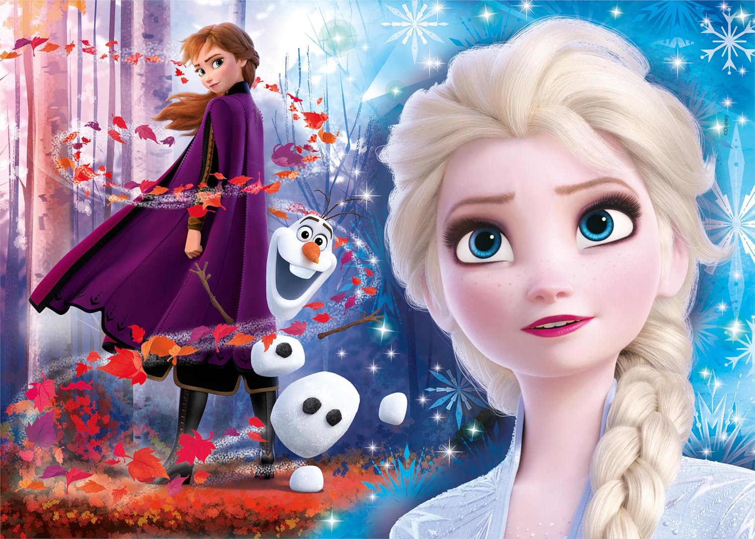 Thumbnail 1 de Clementoni 21609 Supercolor „Frozen 2“ – Kinderpuzzle mit 2 × 60 Teilen (ab 4 Jahren)