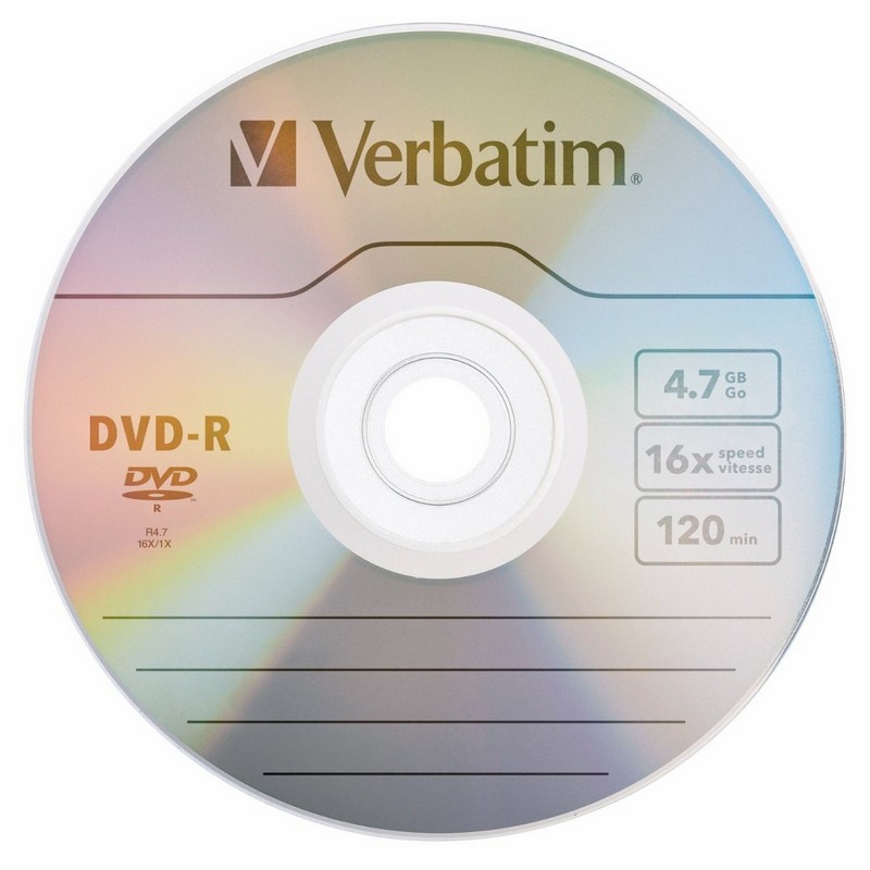 Detalle de Verbatim DVD-R 4,7 GB 16x Bobina 50 unidades 📀