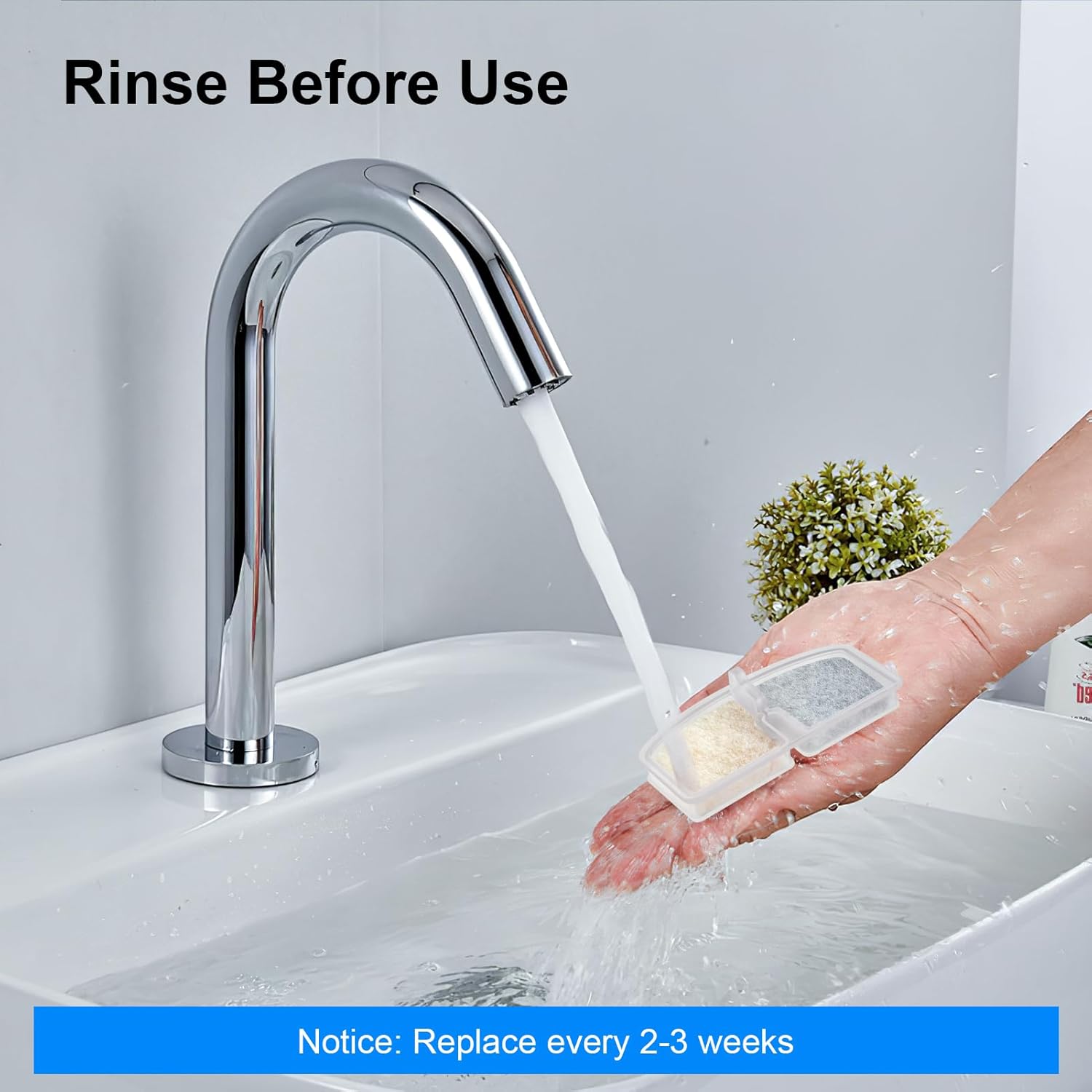 Thumbnail 5 de Ersatzfilter-Set für kabellose Katzen-Trinkbrunnen: 3 Kohlefilter + 3 Schaumstofffilter (dreifache Filtration)